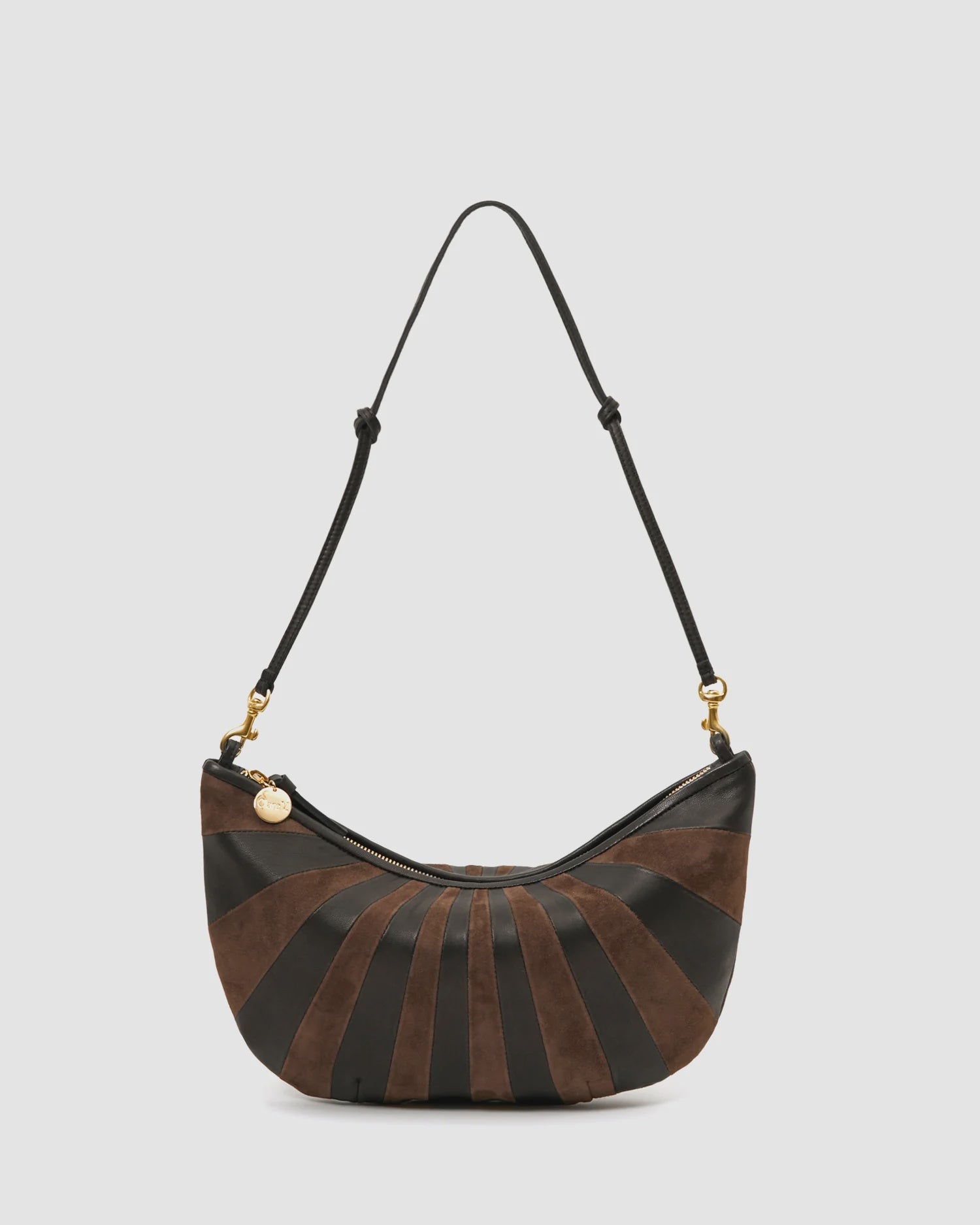 Lune Black/Chocolate Sunburst Mini Bag