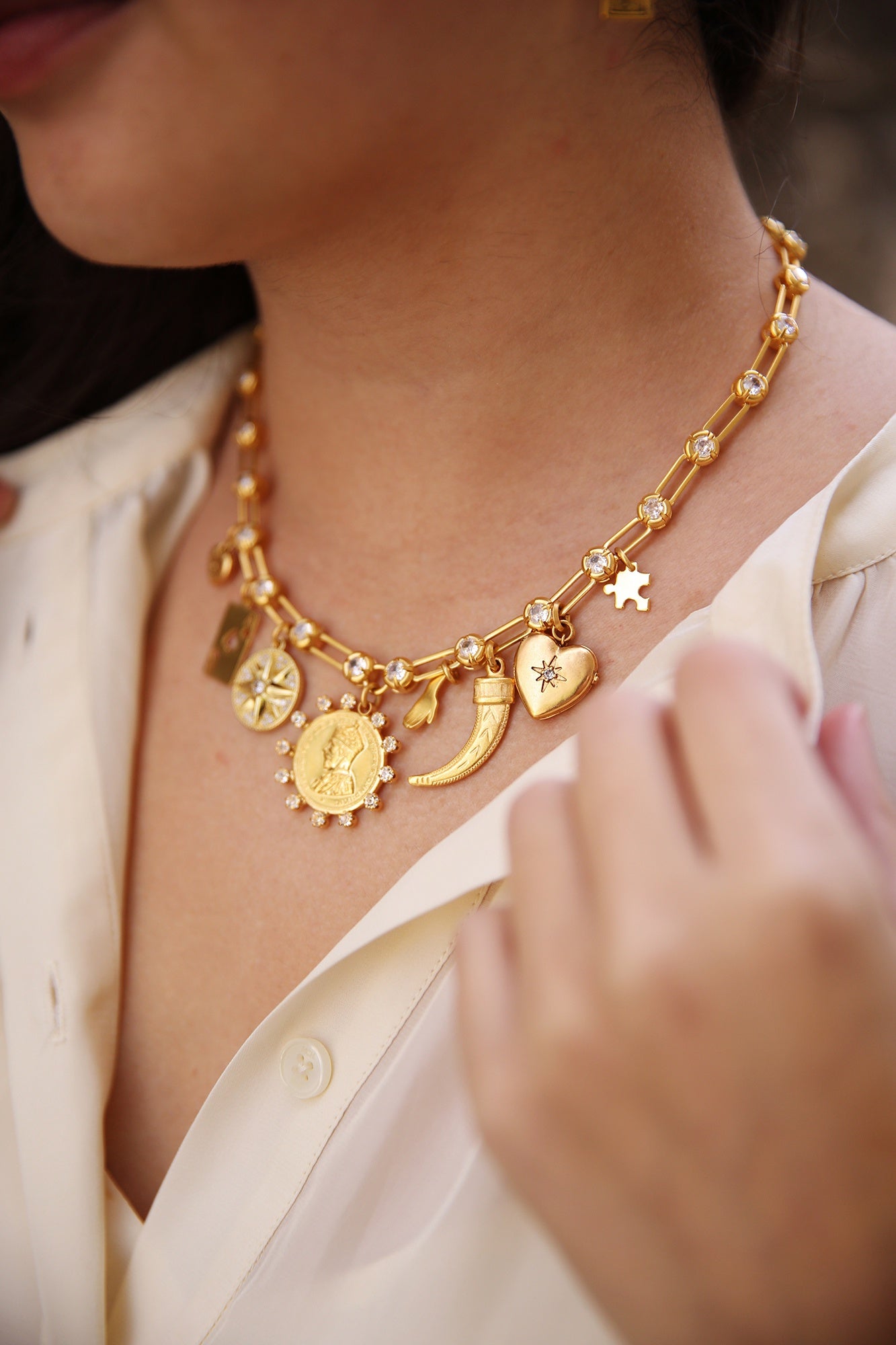 Hyacith Necklace Gold