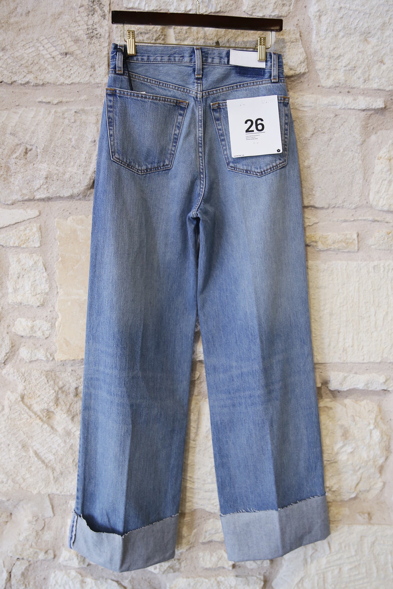 High Rise Wide Leg Cuff