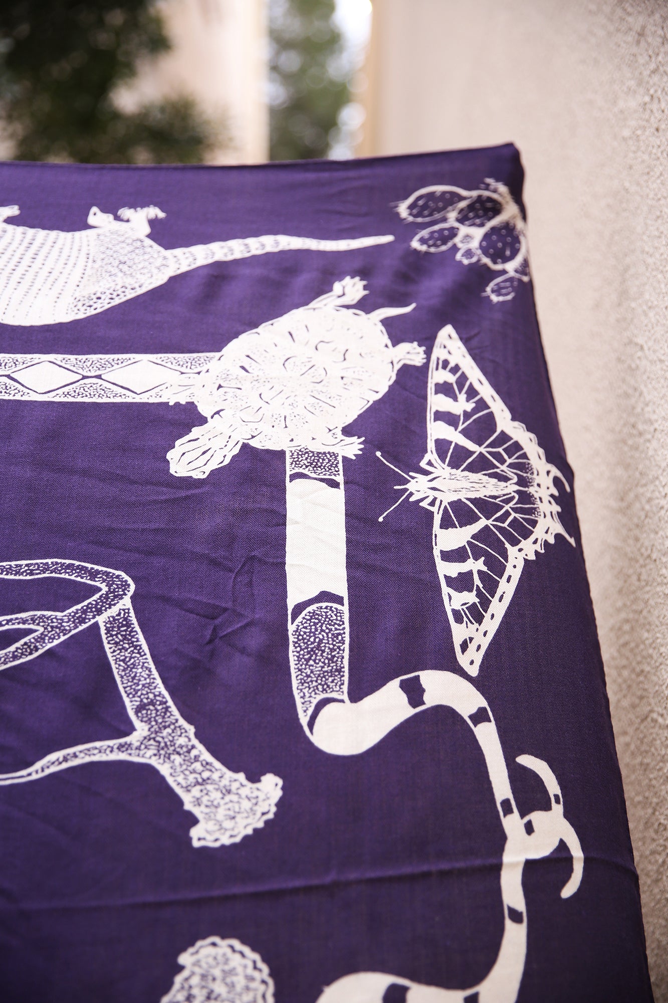 Hill Country After Midnight Cashmere Silk Shawl 54x54"