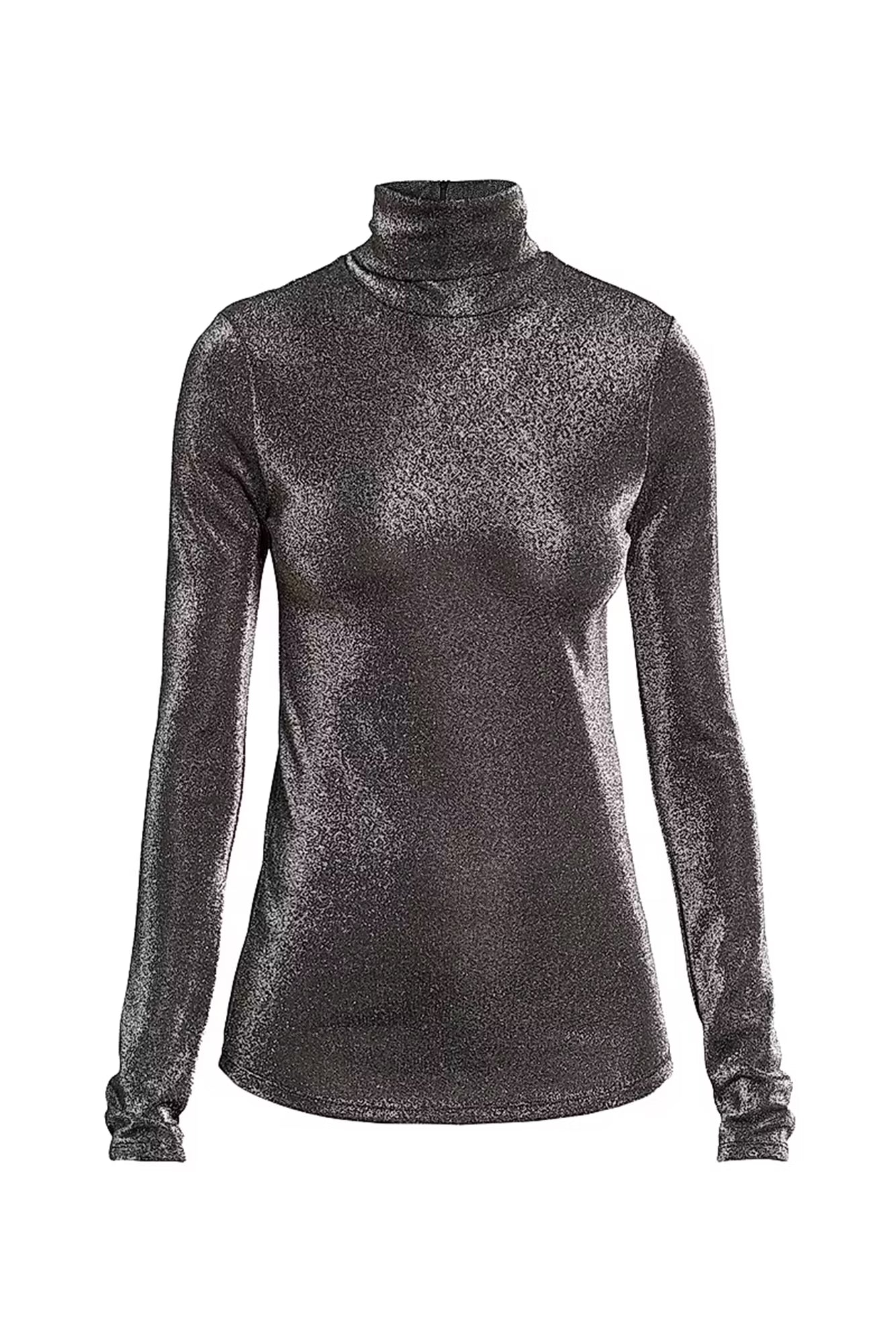 Jadia Festive Shiny Longsleeve Turtleneck