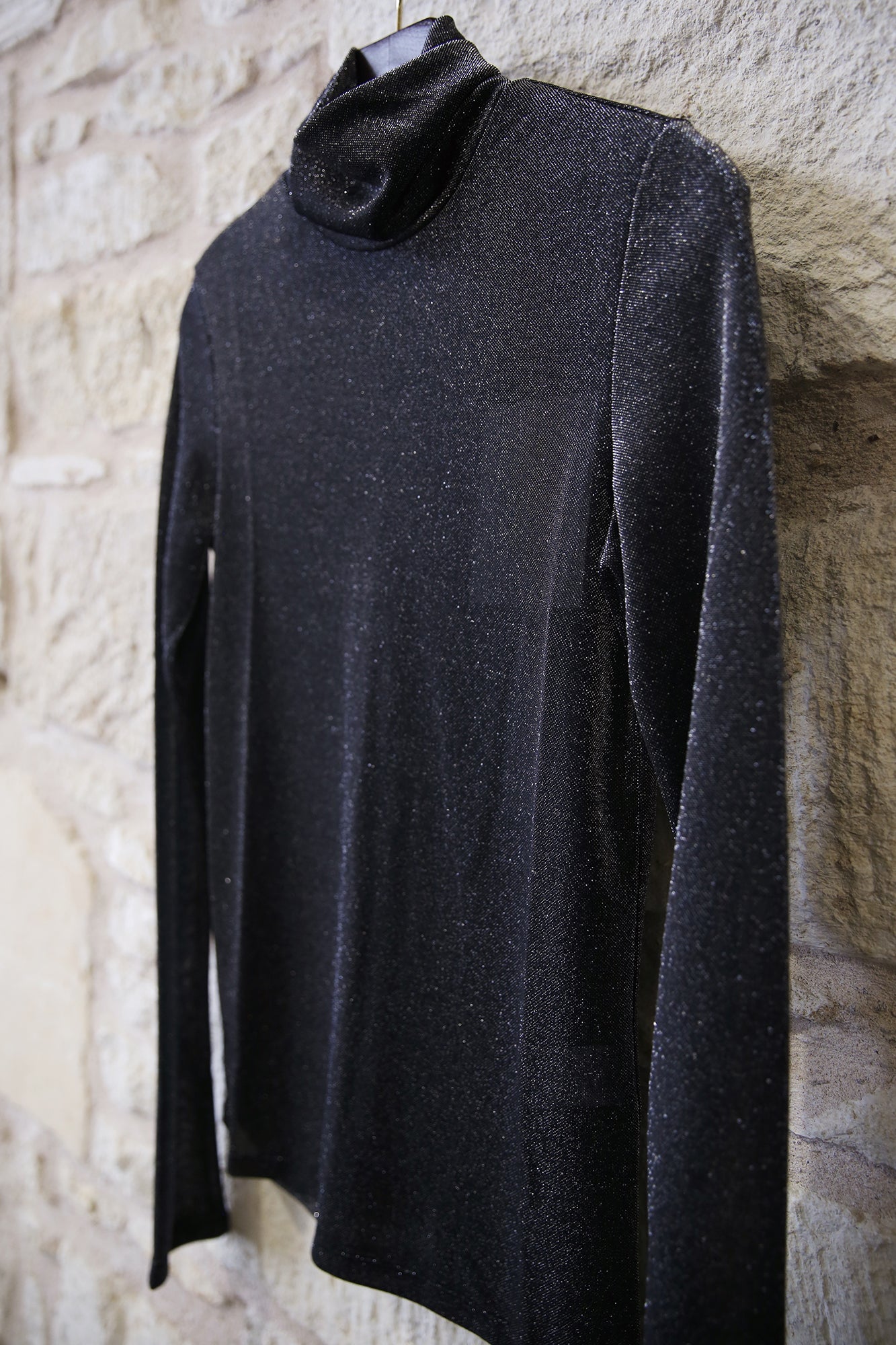 Jadia Festive Shiny Longsleeve Turtleneck