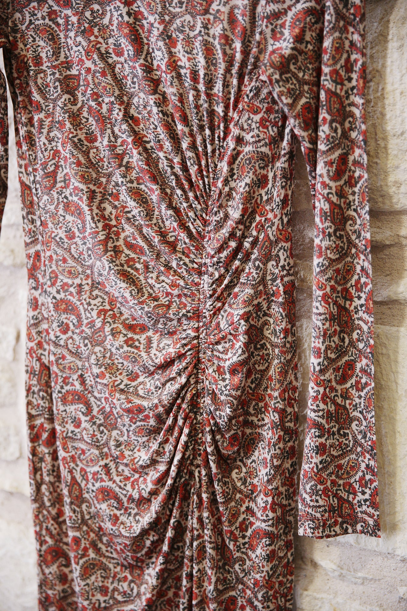 Jelina Long Draped Jersey Dress