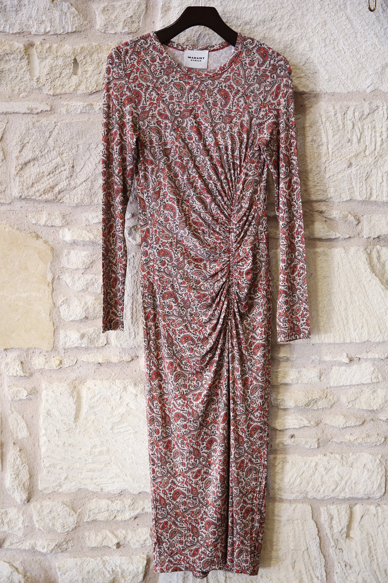 Jelina Long Draped Jersey Dress