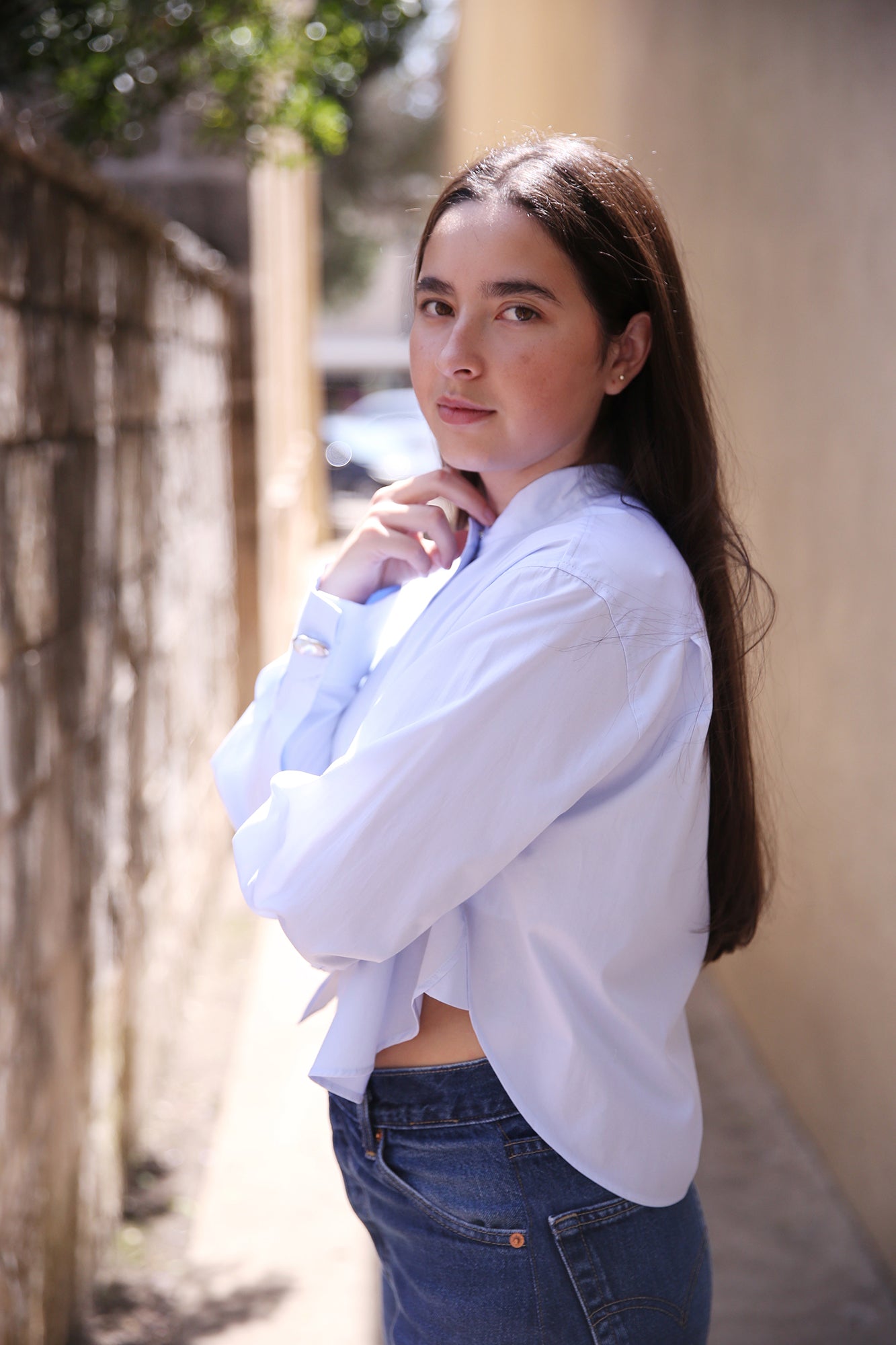 Kat Cotton Twill Top