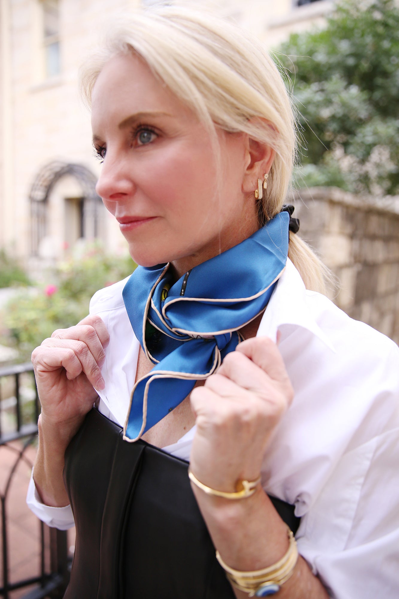 Cliff Swallow Hill Country Silk Scarf 36x36"