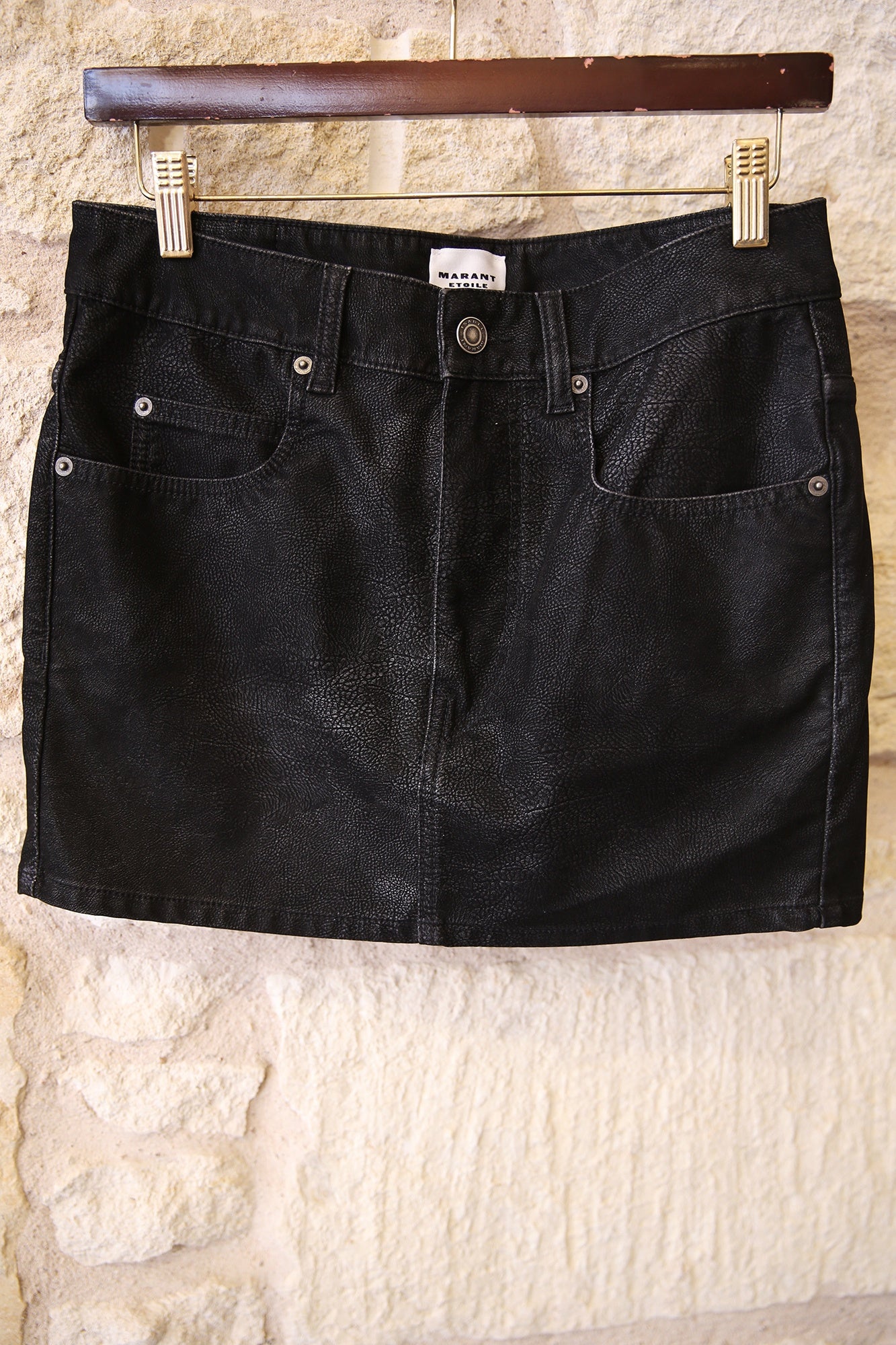 Kimmy Mini Faux Leather Skirt