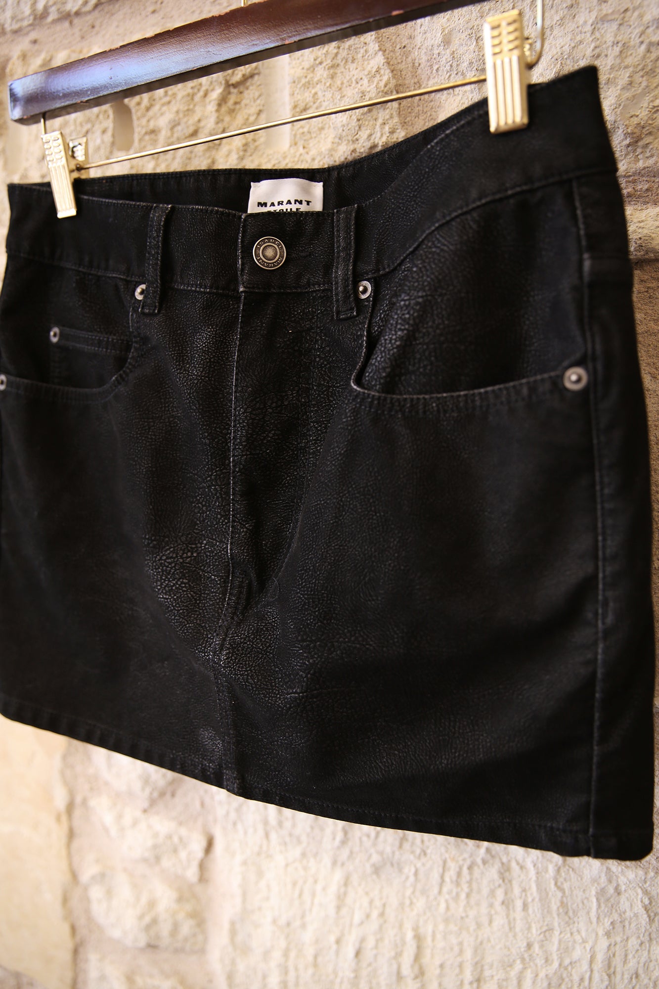 Kimmy Mini Faux Leather Skirt