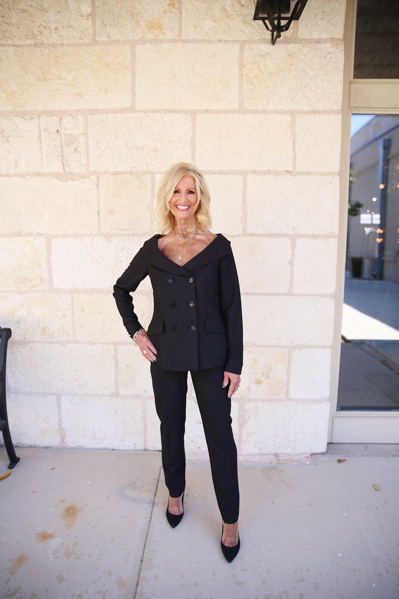 Leo Finesse Fuzhou With Glitter Details Pant Black