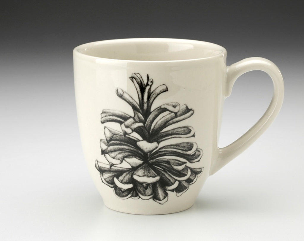 ZINDEL Mug Pinyon Pine Cone - White