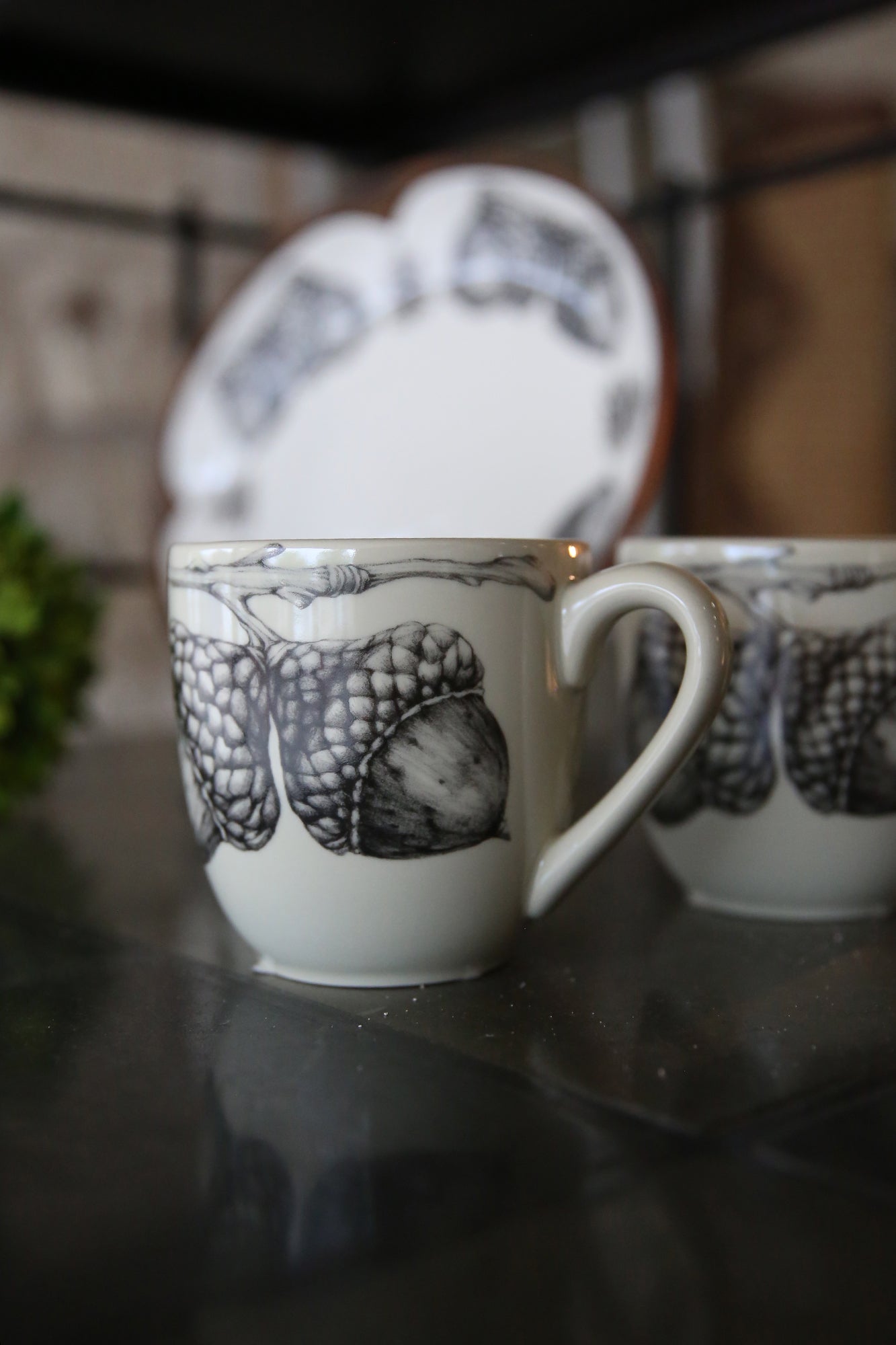 ZINDEL Mug Double Acorn - White