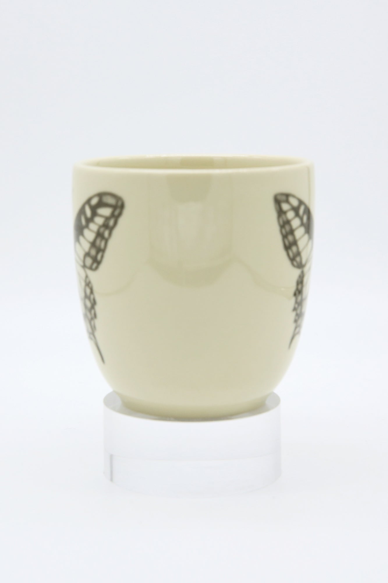 ZINDEL Mug Swallowtail Butterfly - White