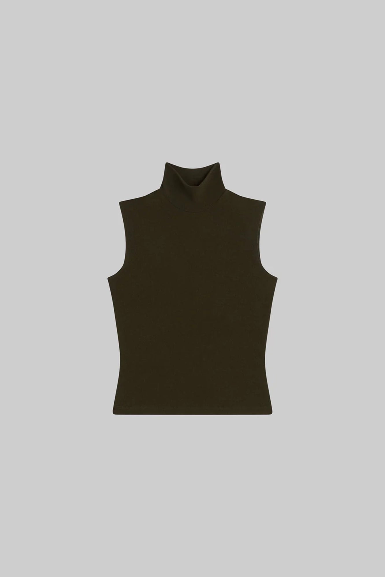 Lauren Sleeveless Turtleneck Moss