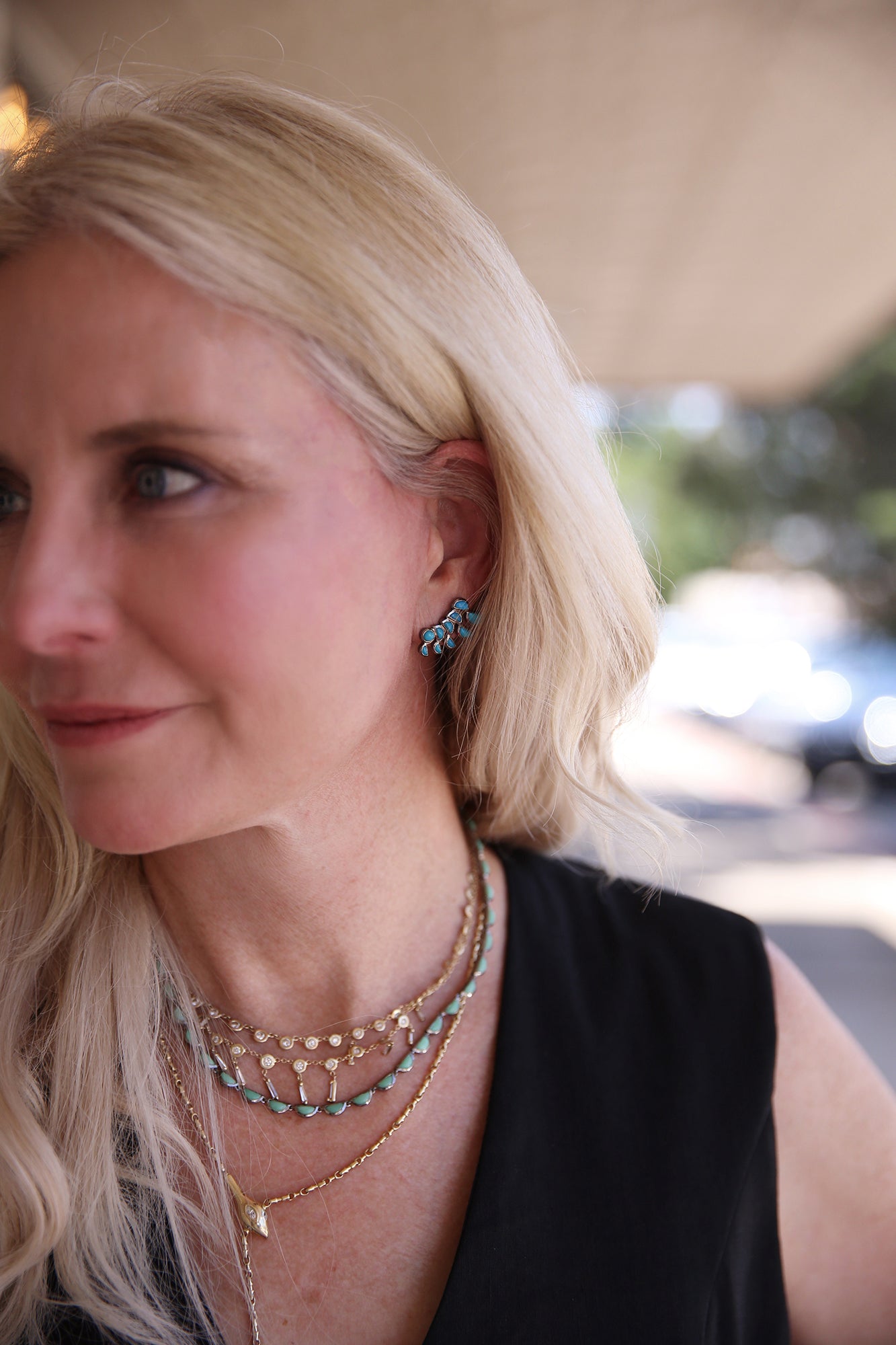 Lobster Earrings Turquoise
