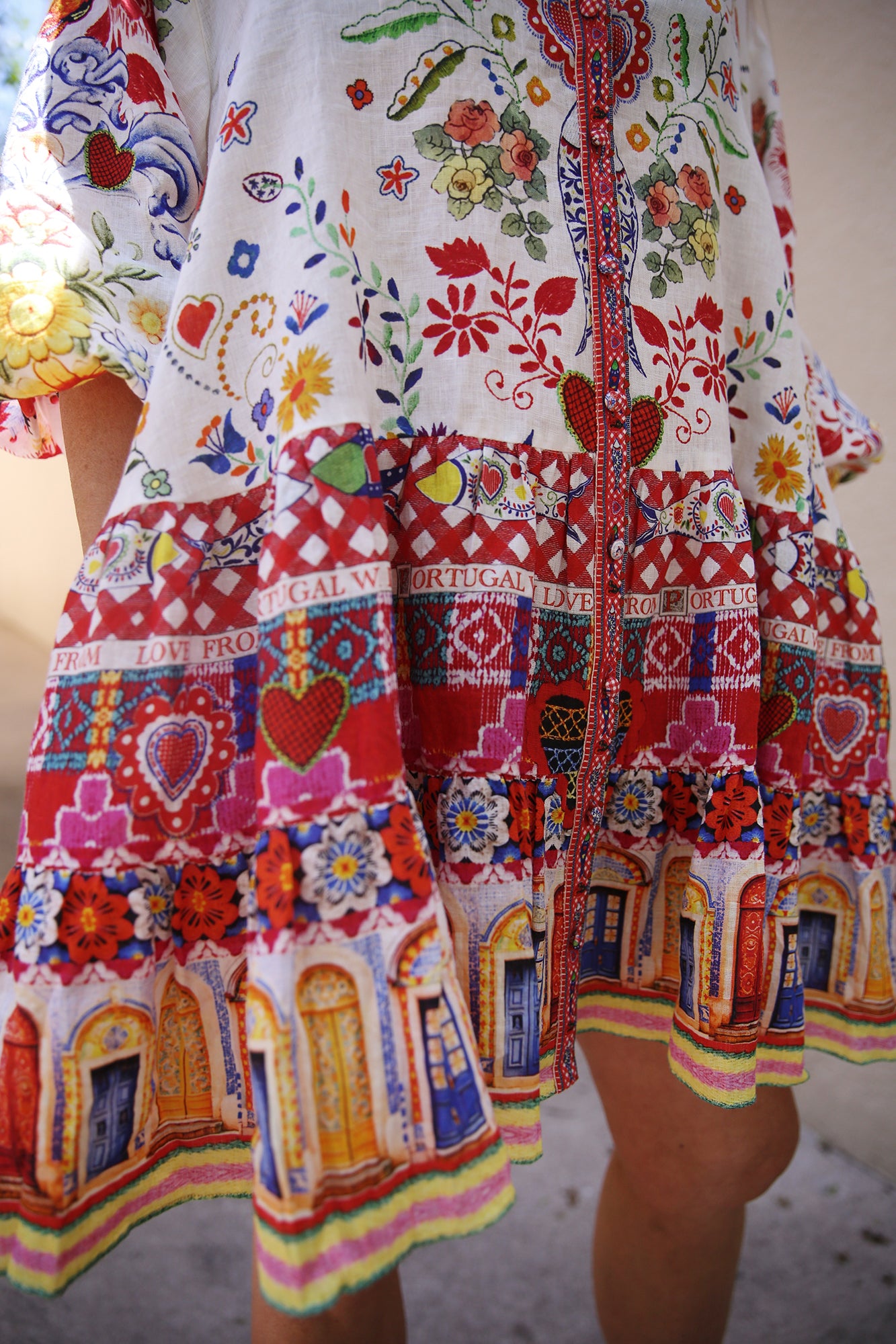 Long Sleeve Tiered Short Dress Faith, Luck & Justice