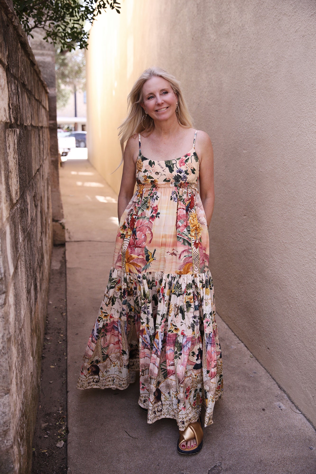Long Dress With Jersey Bodice Welcome To The White Lotus