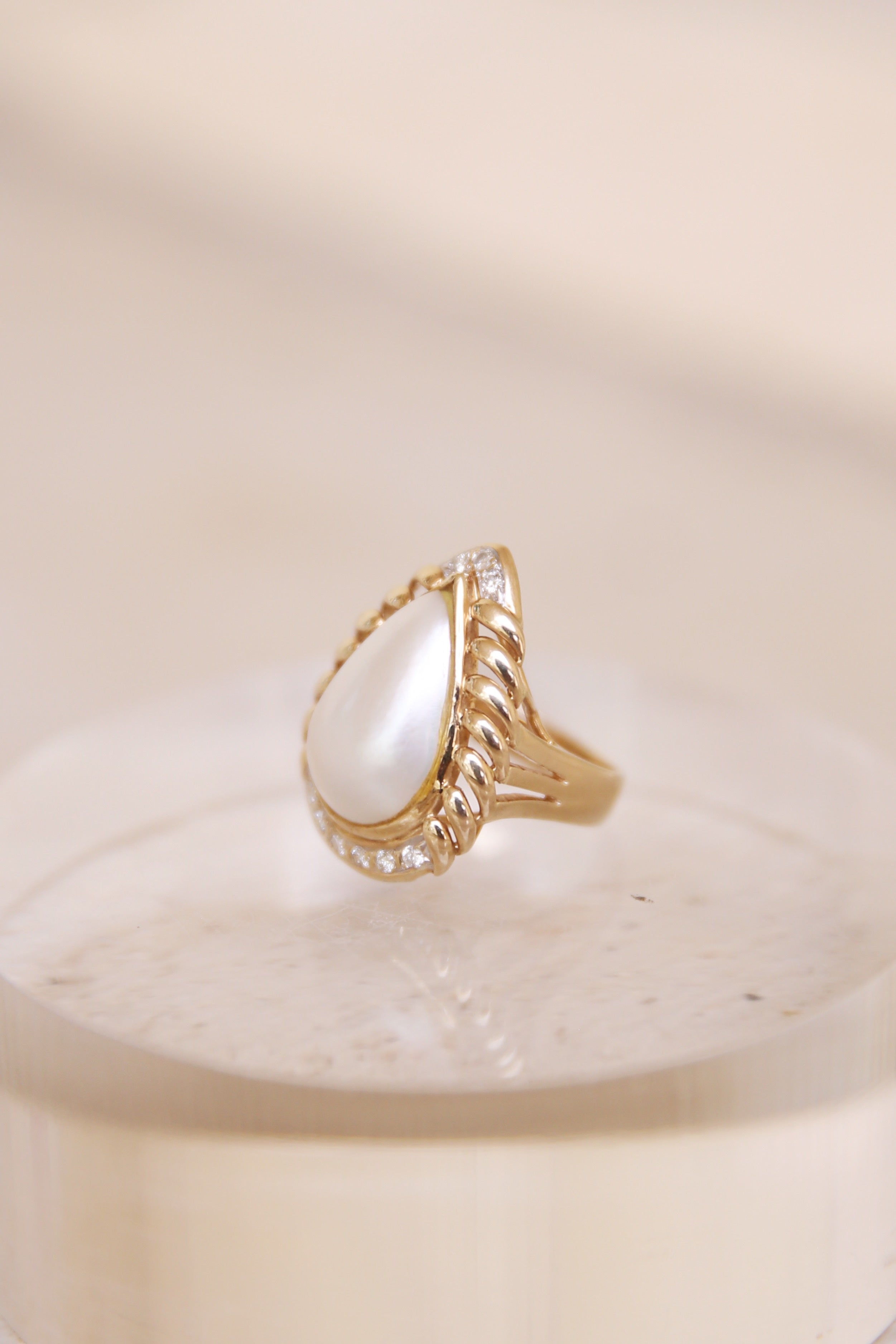 Mabe Pearl Ring 14K YG
