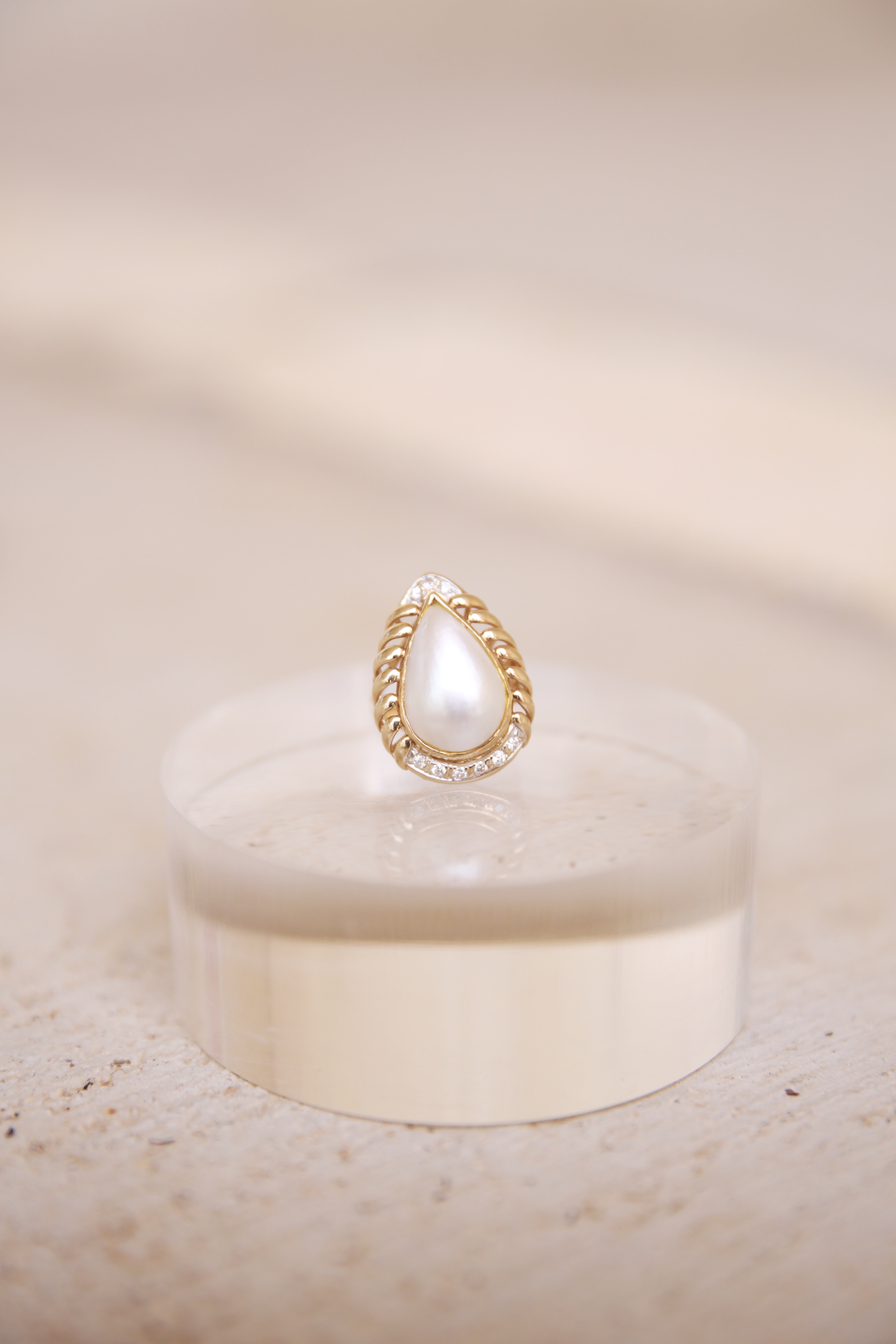 Mabe Pearl Ring 14K YG