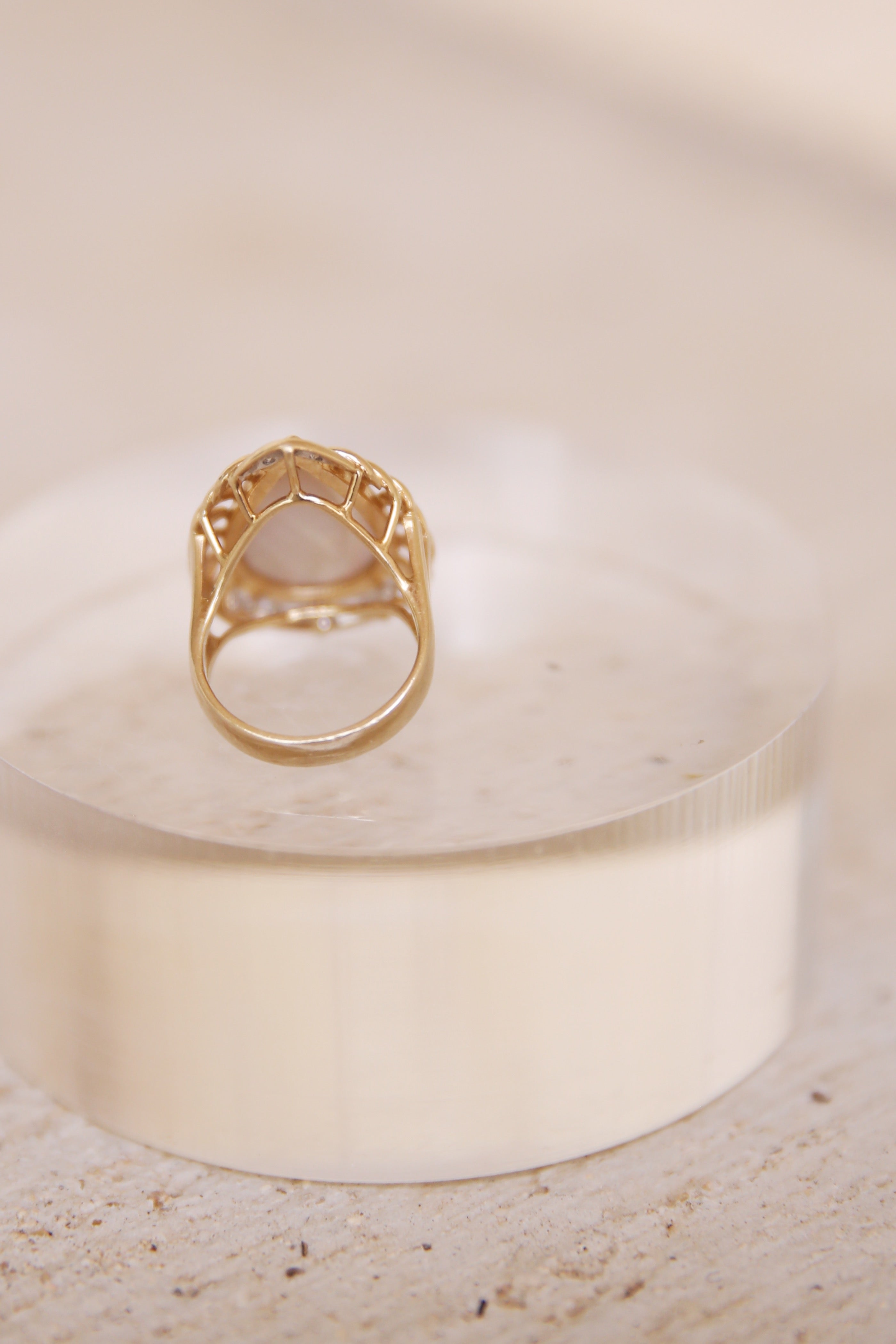 Mabe Pearl Ring 14K YG
