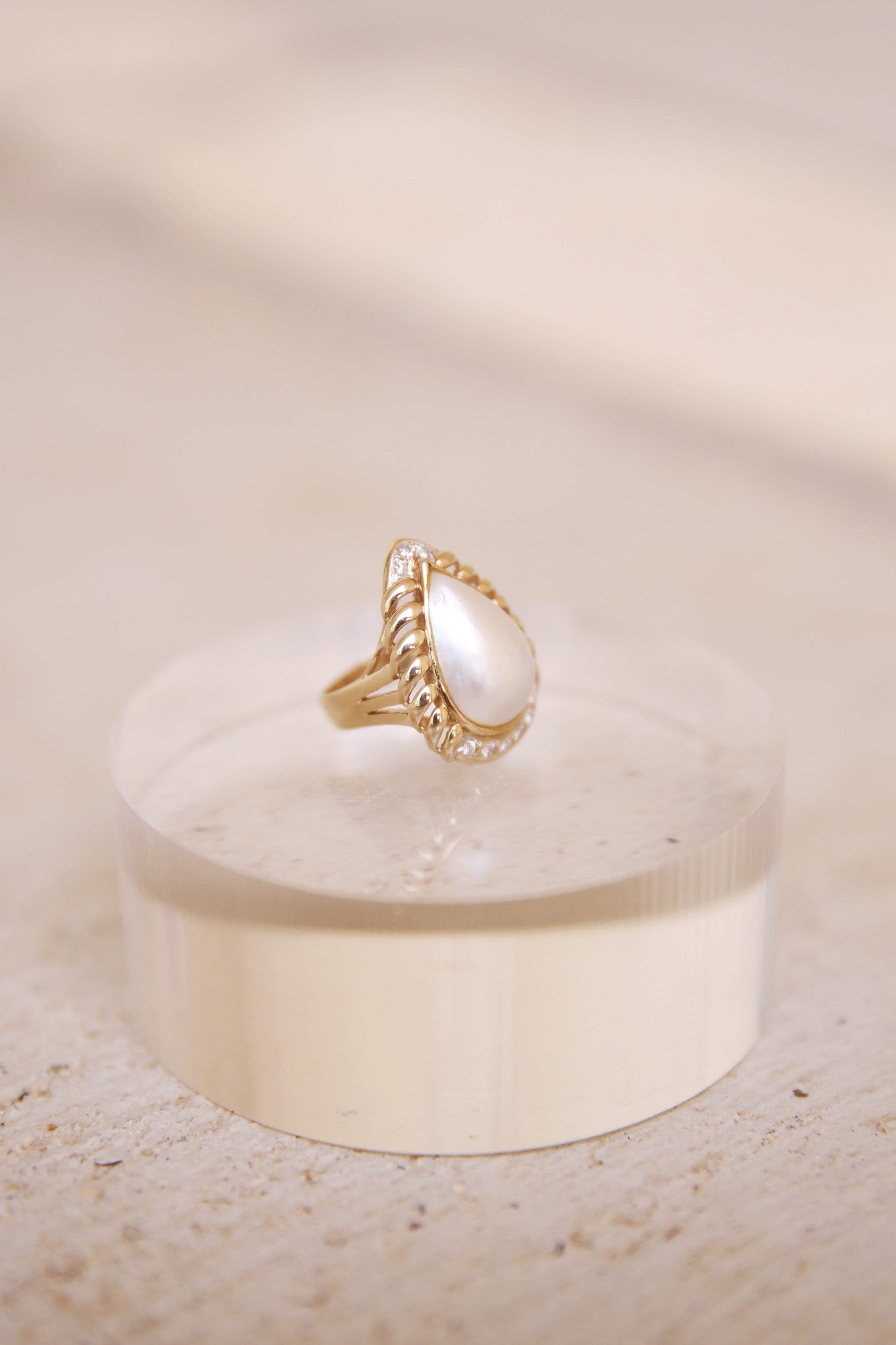 Mabe Pearl Ring 14K YG