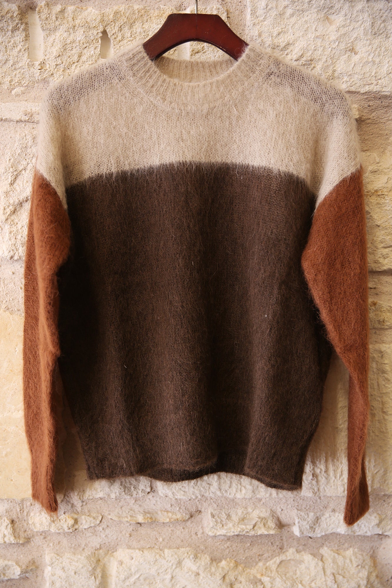 Madeline Colorblock Mohair Sweater