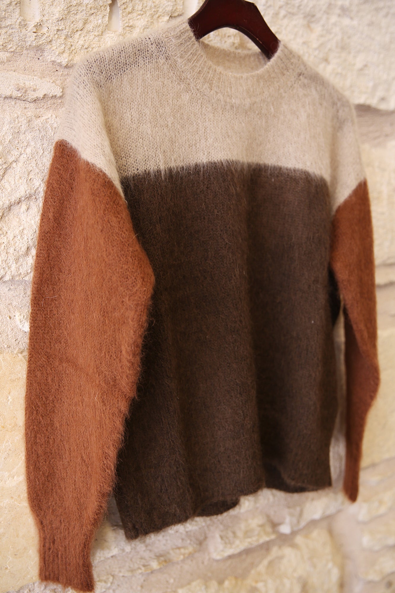 Madeline Colorblock Mohair Sweater