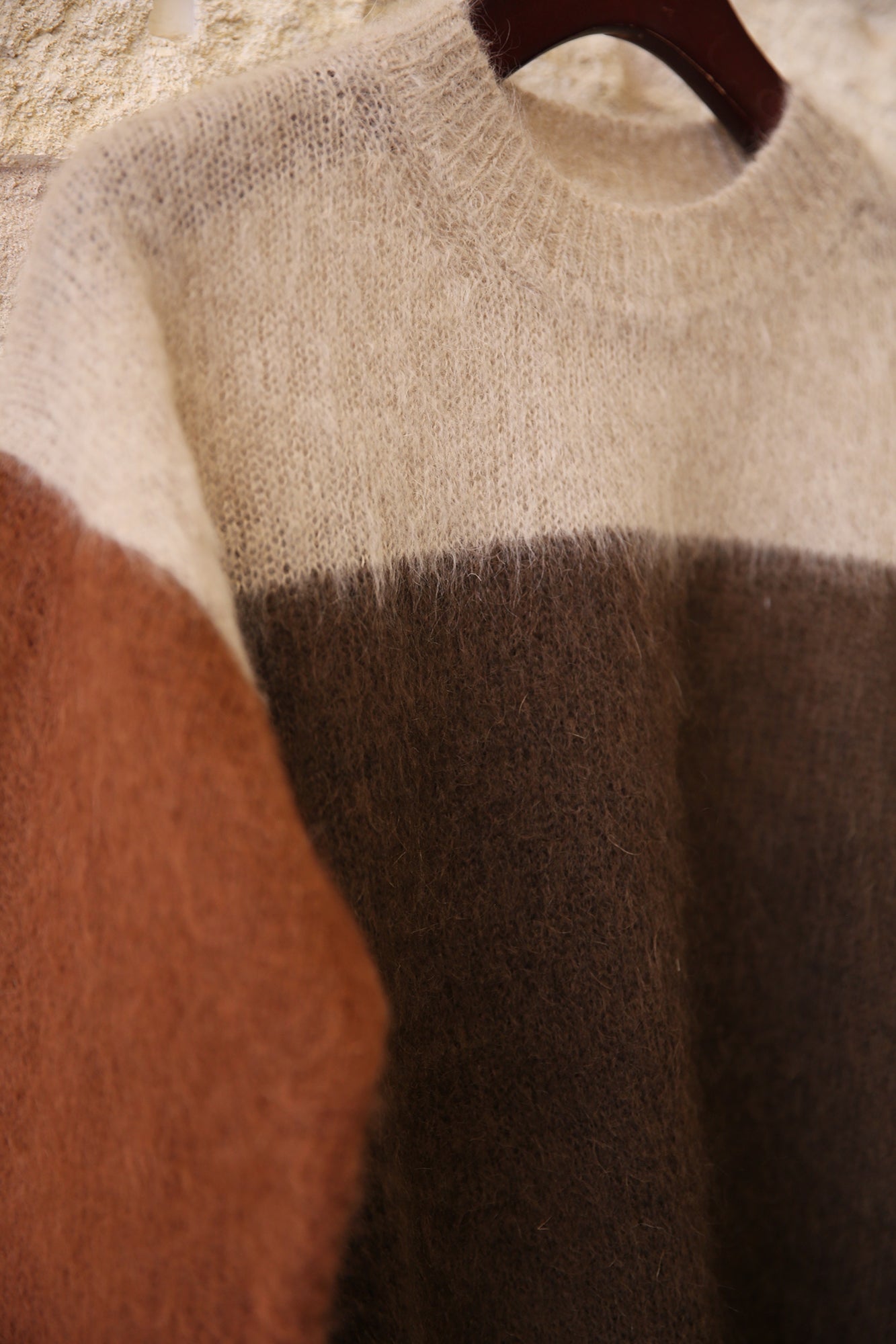 Madeline Colorblock Mohair Sweater