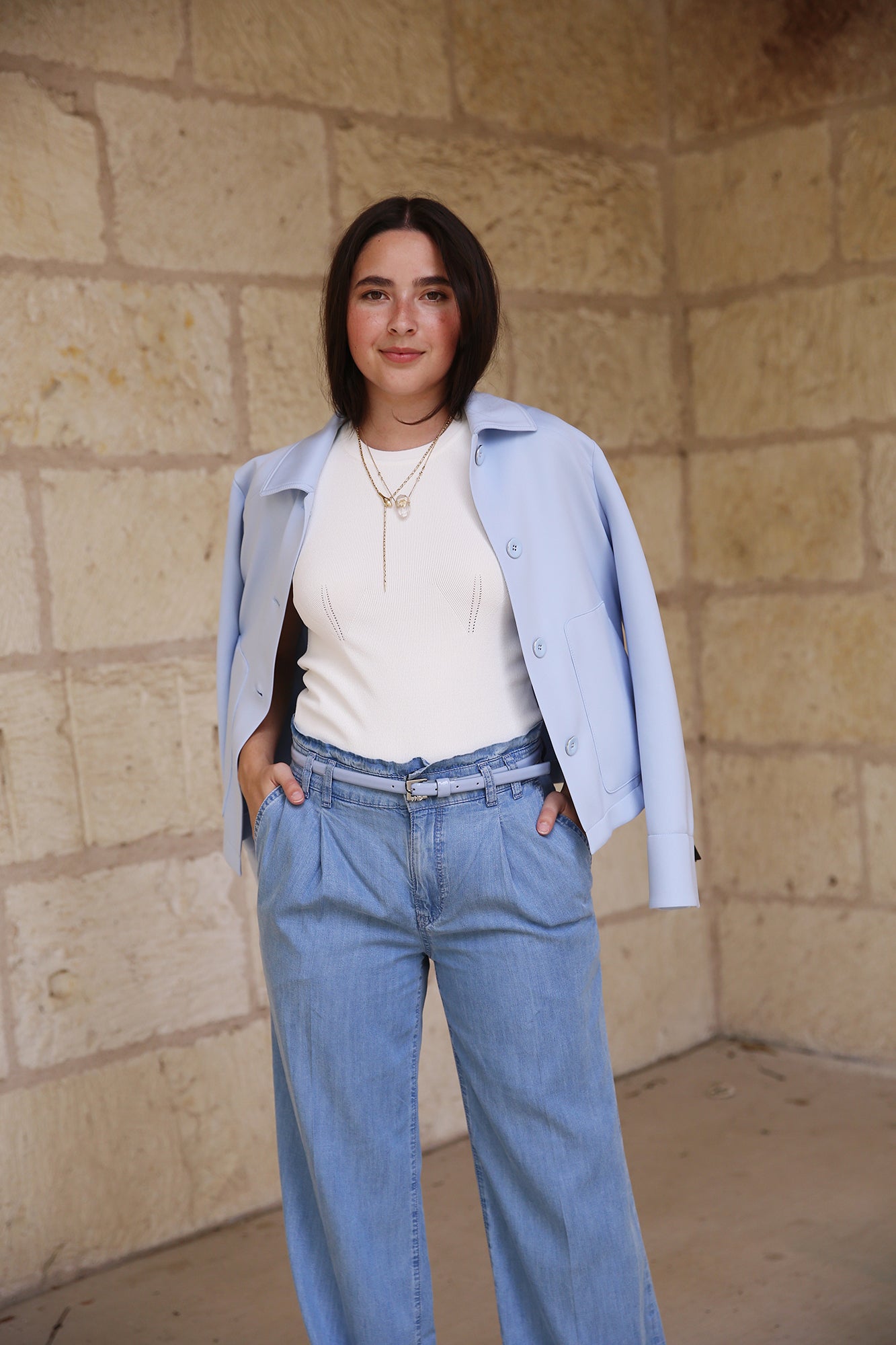 Swan Opera Narrow Patent Delicate Buckle Belt
