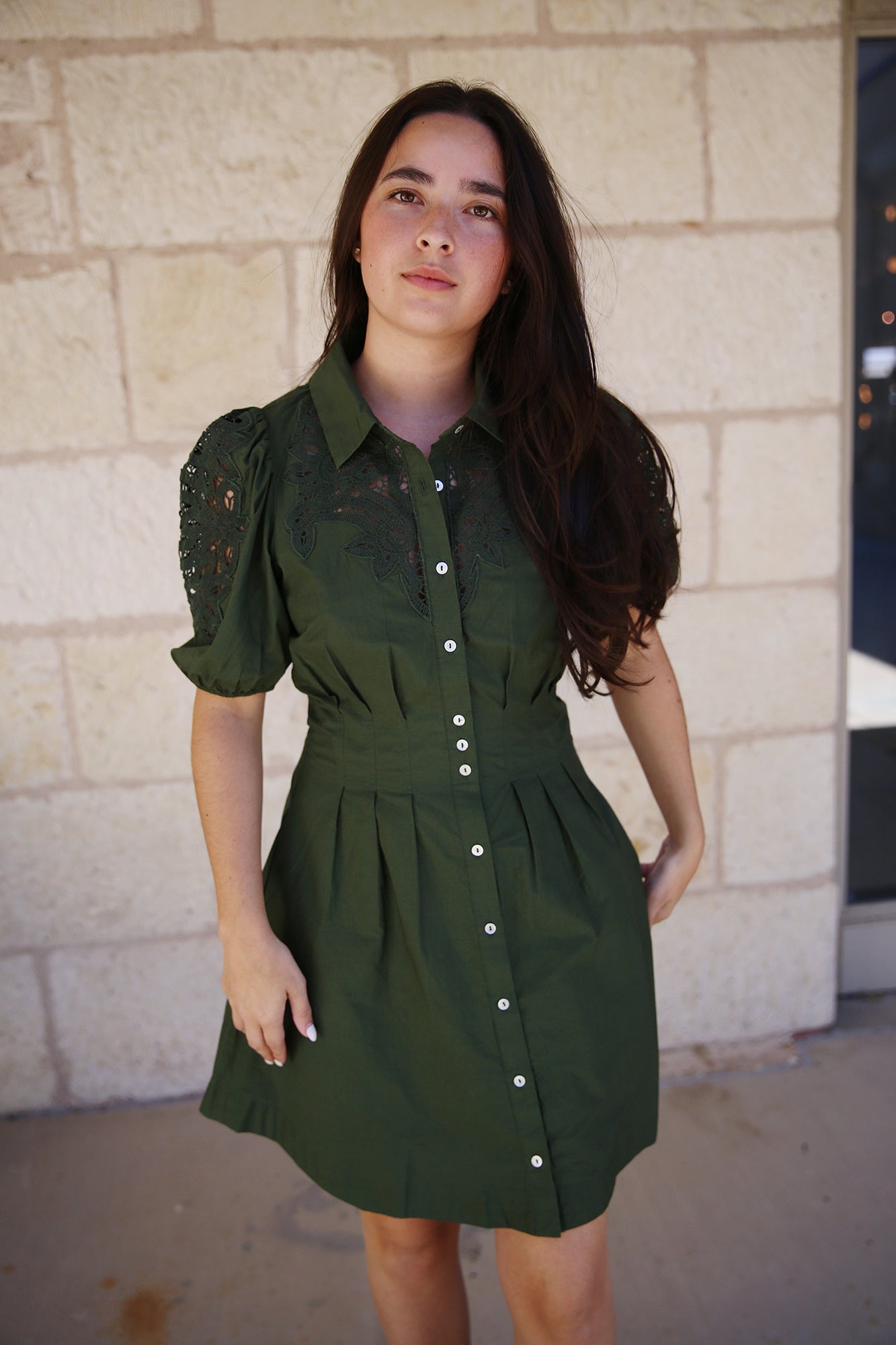 Marta Mini Dress Olive