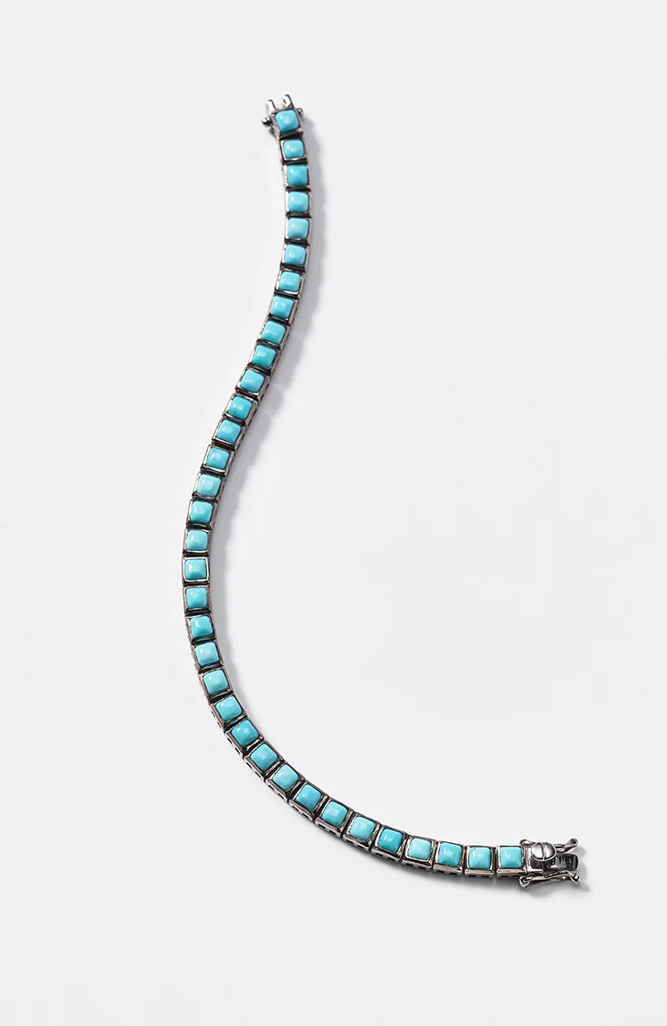 Mini tile Tennis Bracelet Turquoise
