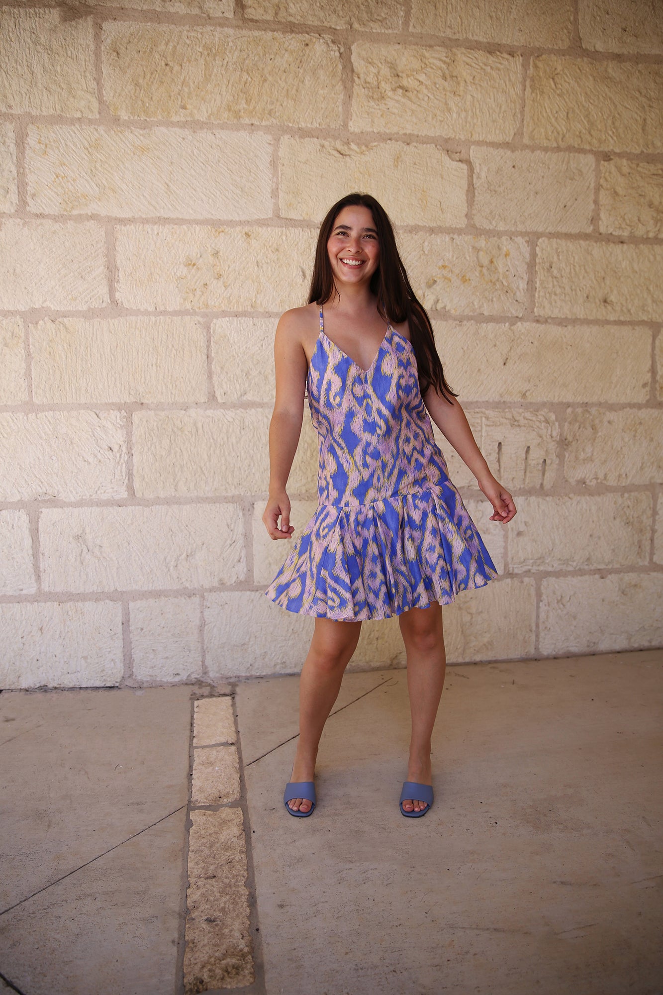 Moreno Jean Short Dress Ethnic Lavender