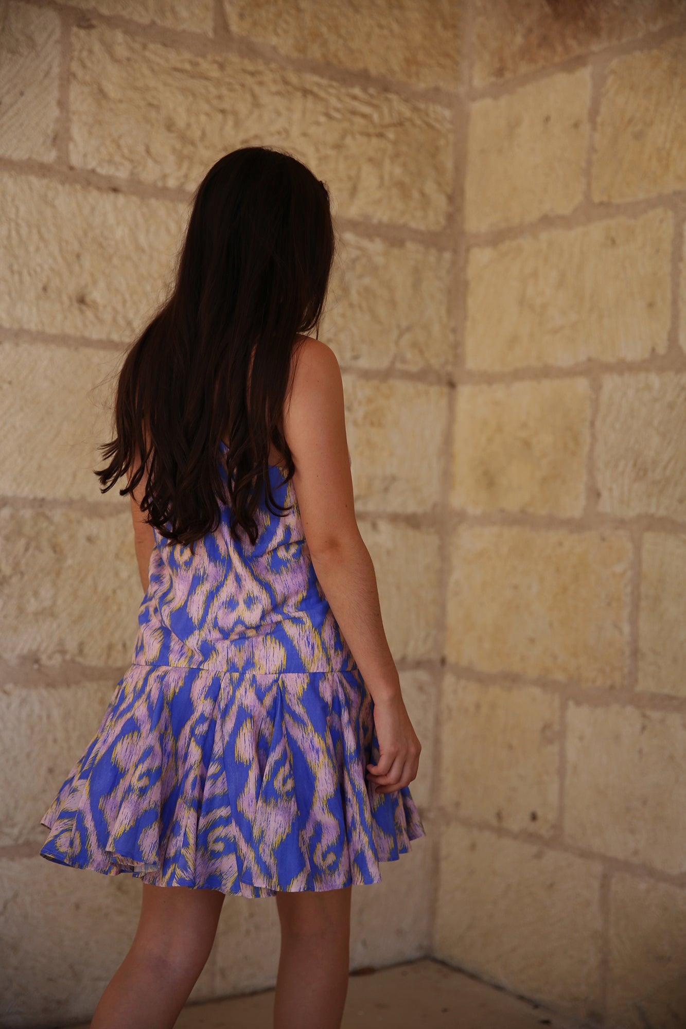 Moreno Jean Short Dress Ethnic Lavender