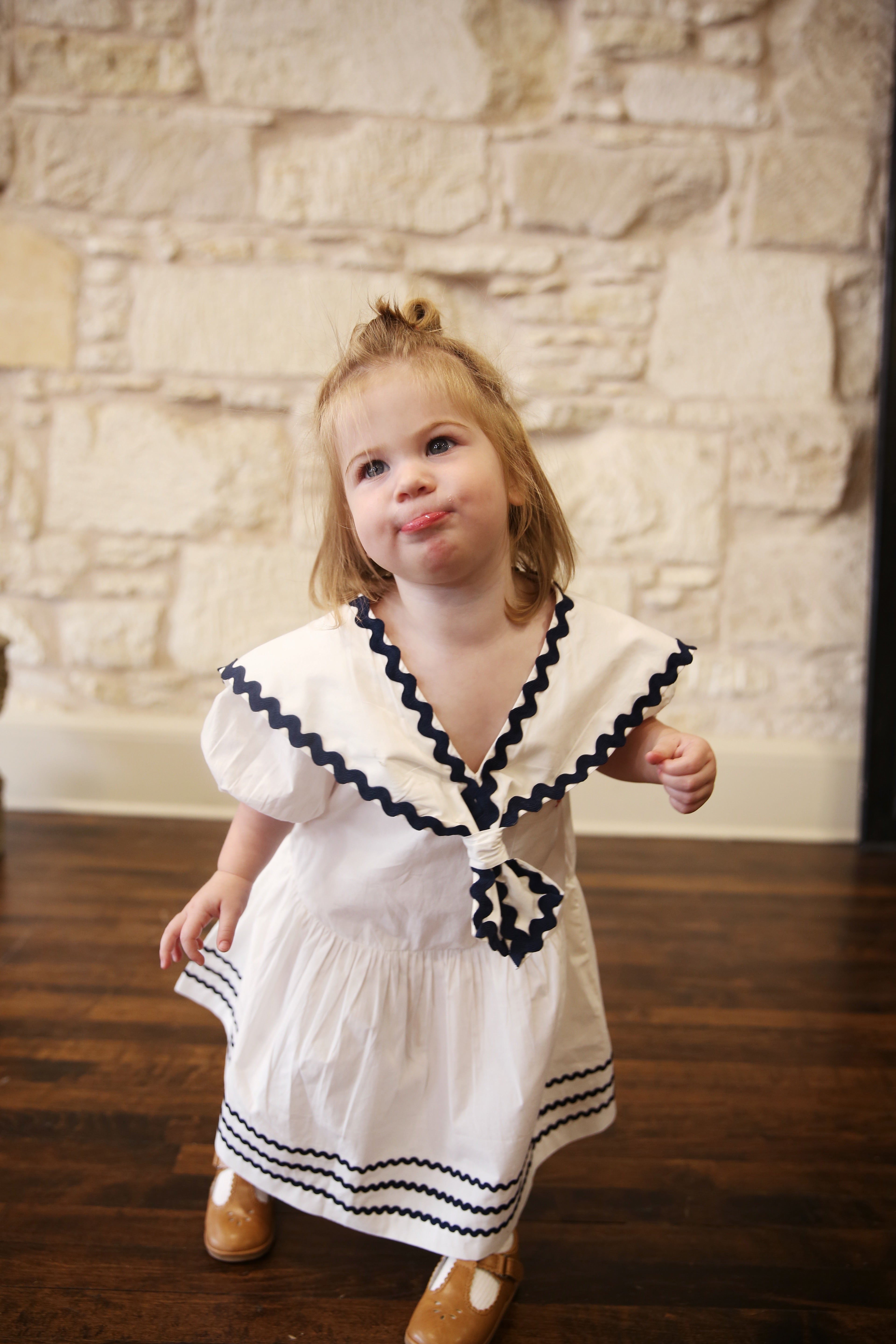 Nancy Nautical Short Sleeve Dress