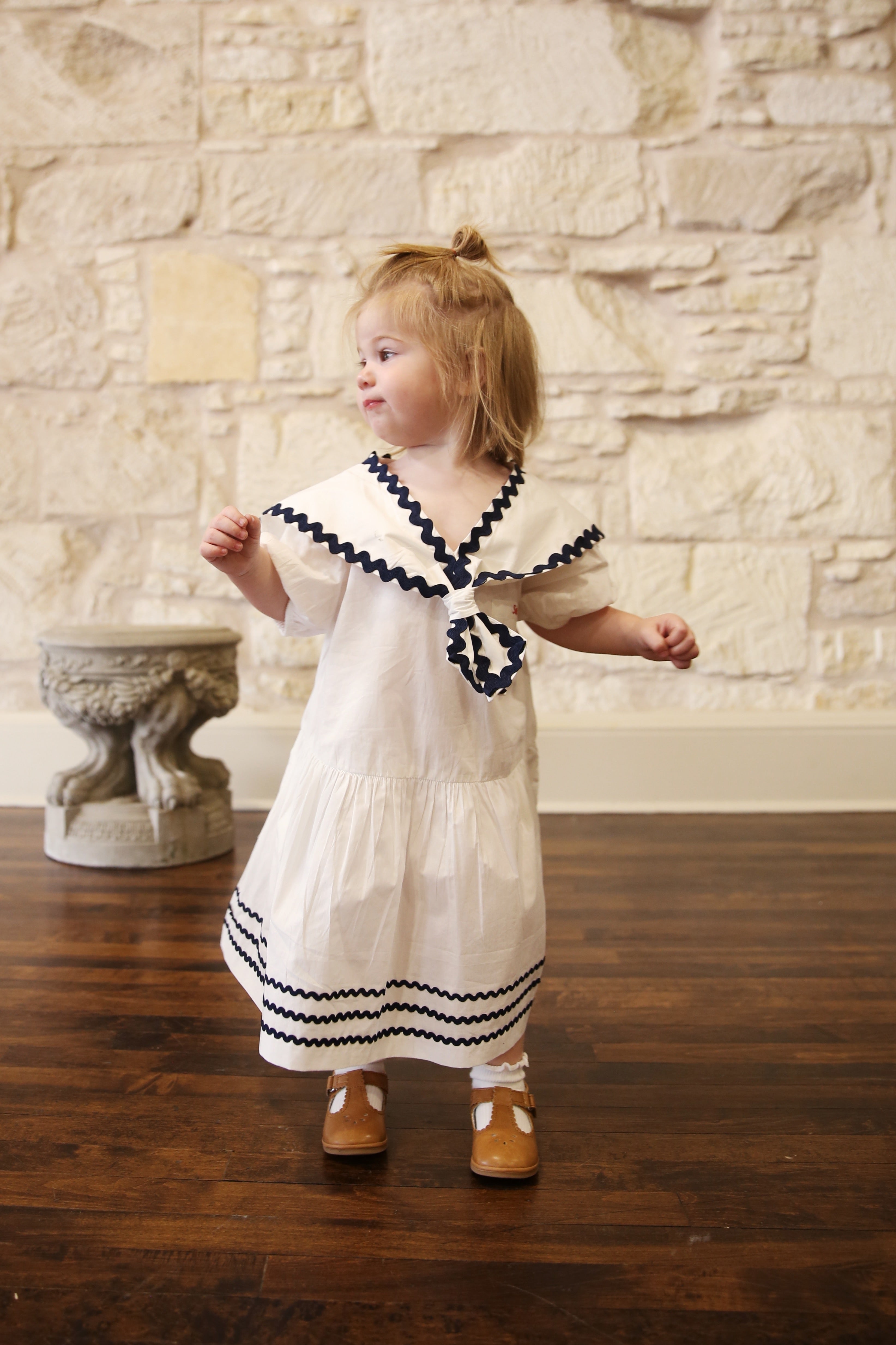 Nancy Nautical Short Sleeve Dress
