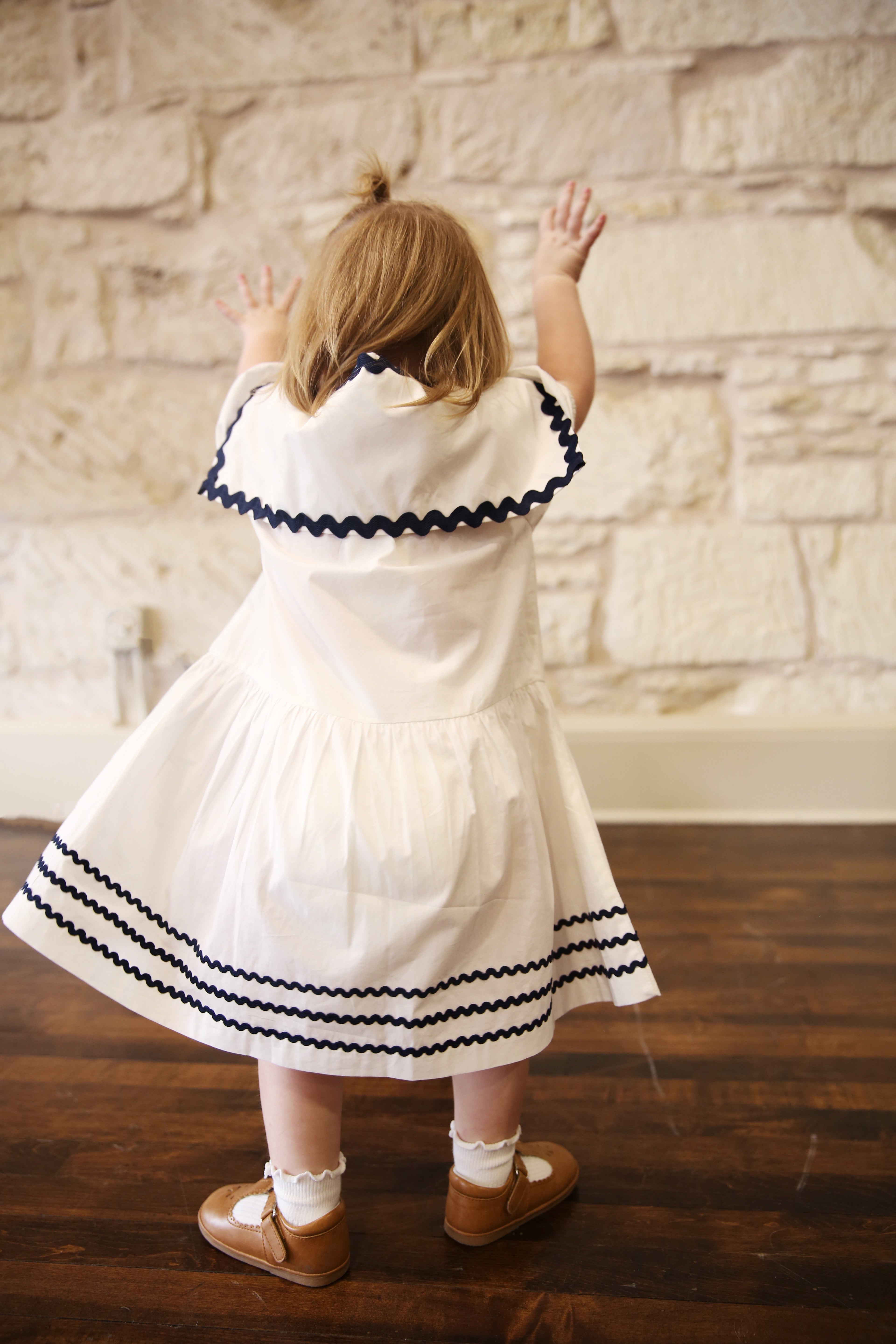 Nancy Nautical Short Sleeve Dress