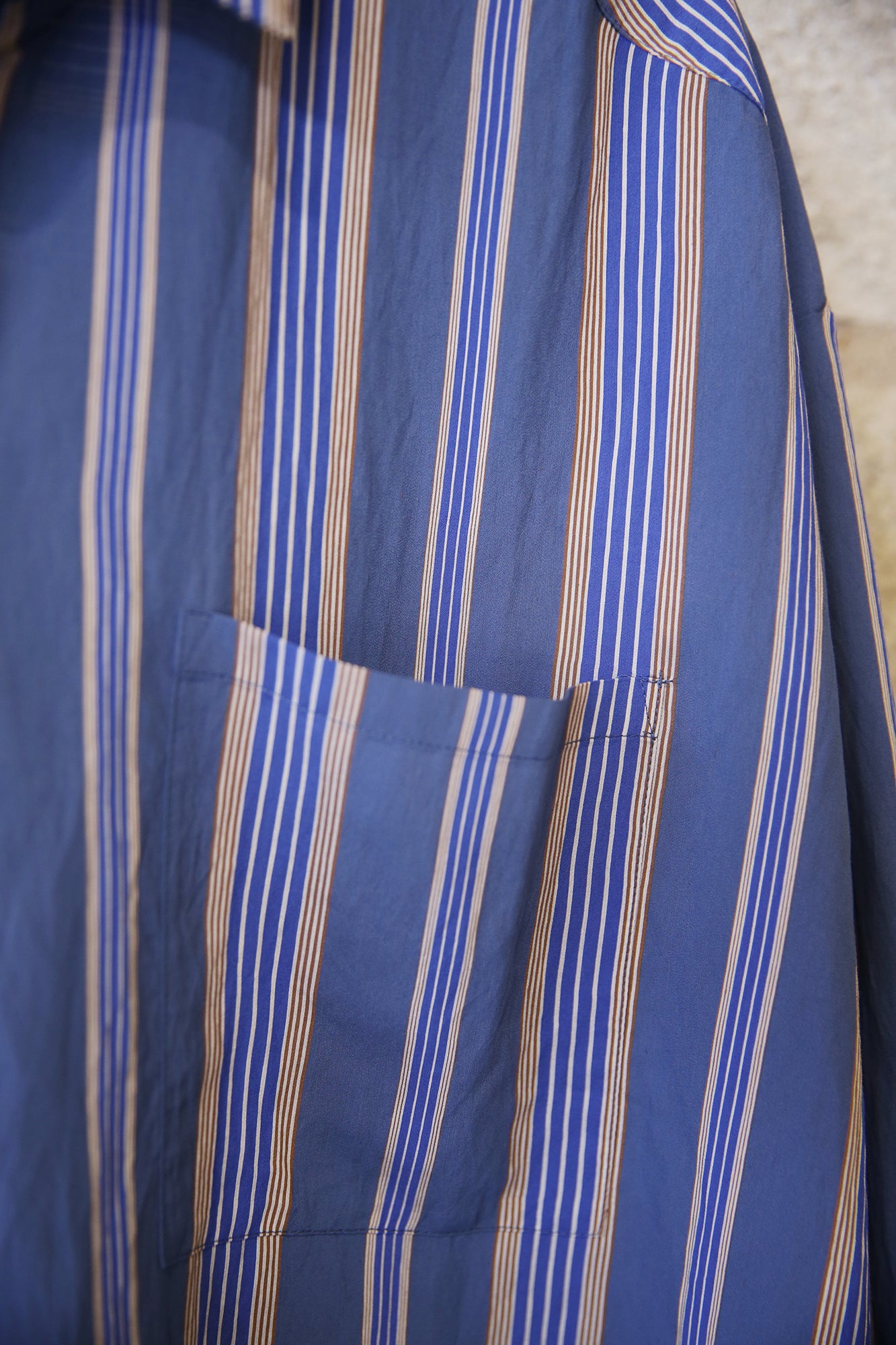 Navy Blue Stripe Jordy Shirt