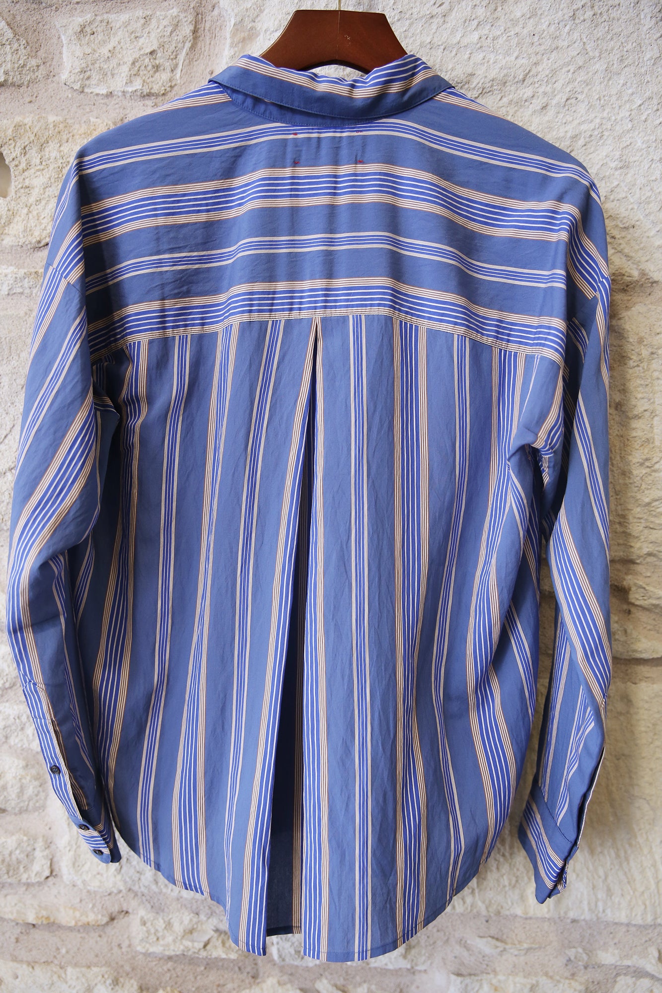 Navy Blue Stripe Jordy Shirt