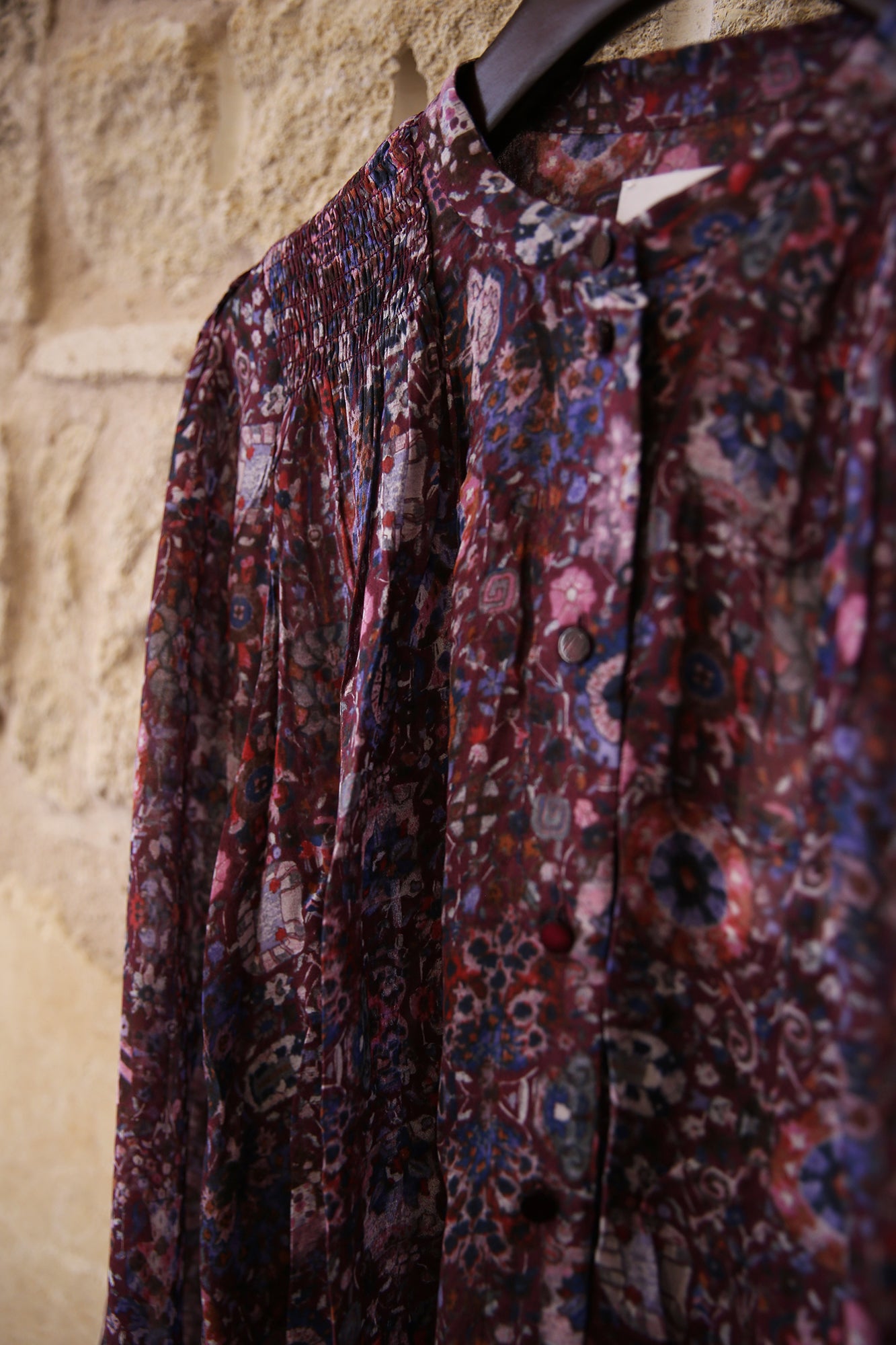 Noeline Printed Crepe Blouse