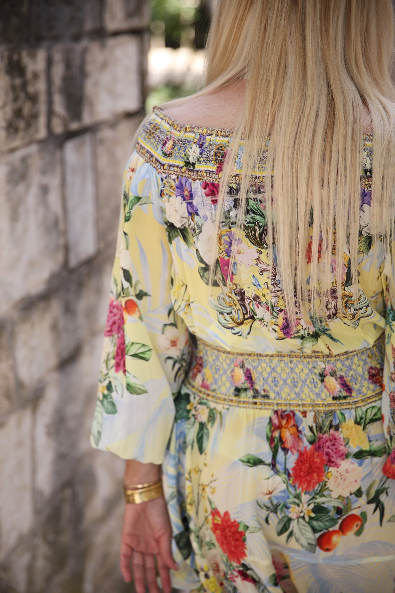 Off Shoulder Short Dress Flor Fantastica