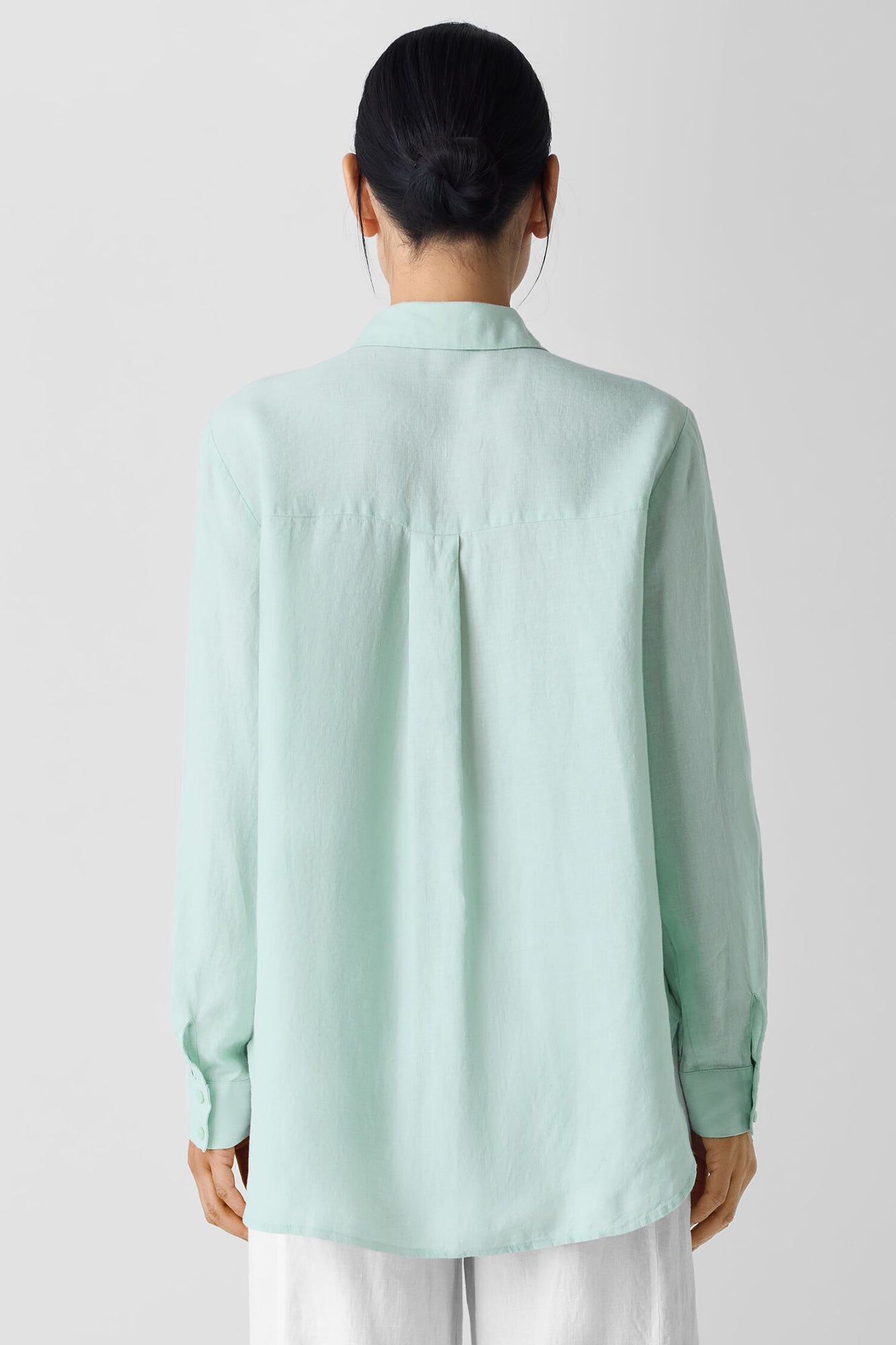 Organic Handkerchief Linen Classic Collar Shirt