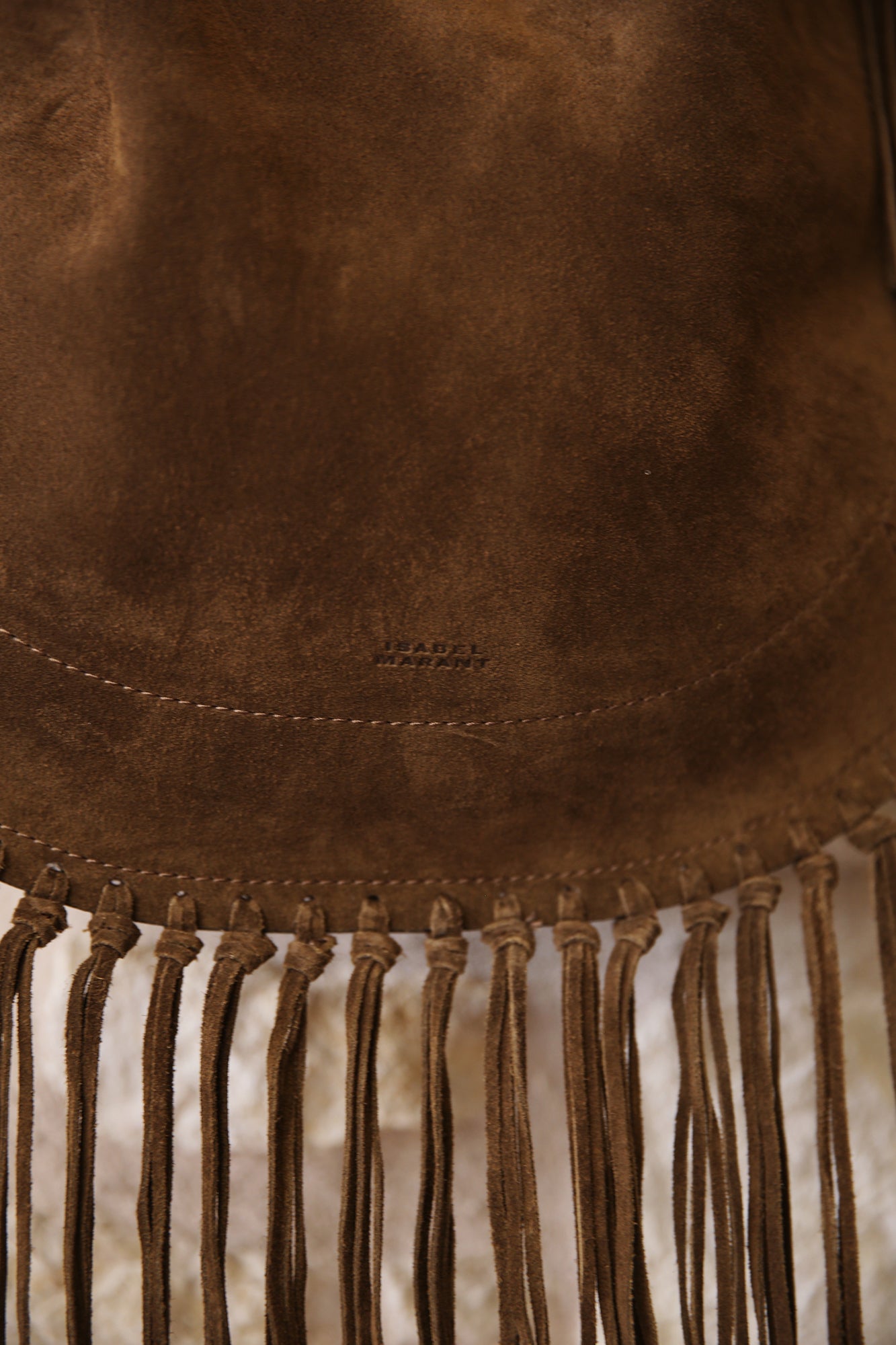 Oskan Hobo Soft Suede Calfskin Leather Bag