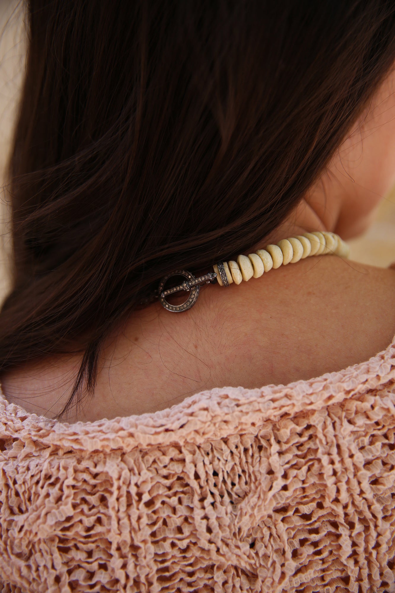 Ourika Gardens Tank Top in Knit Rethink Together Soft Rose
