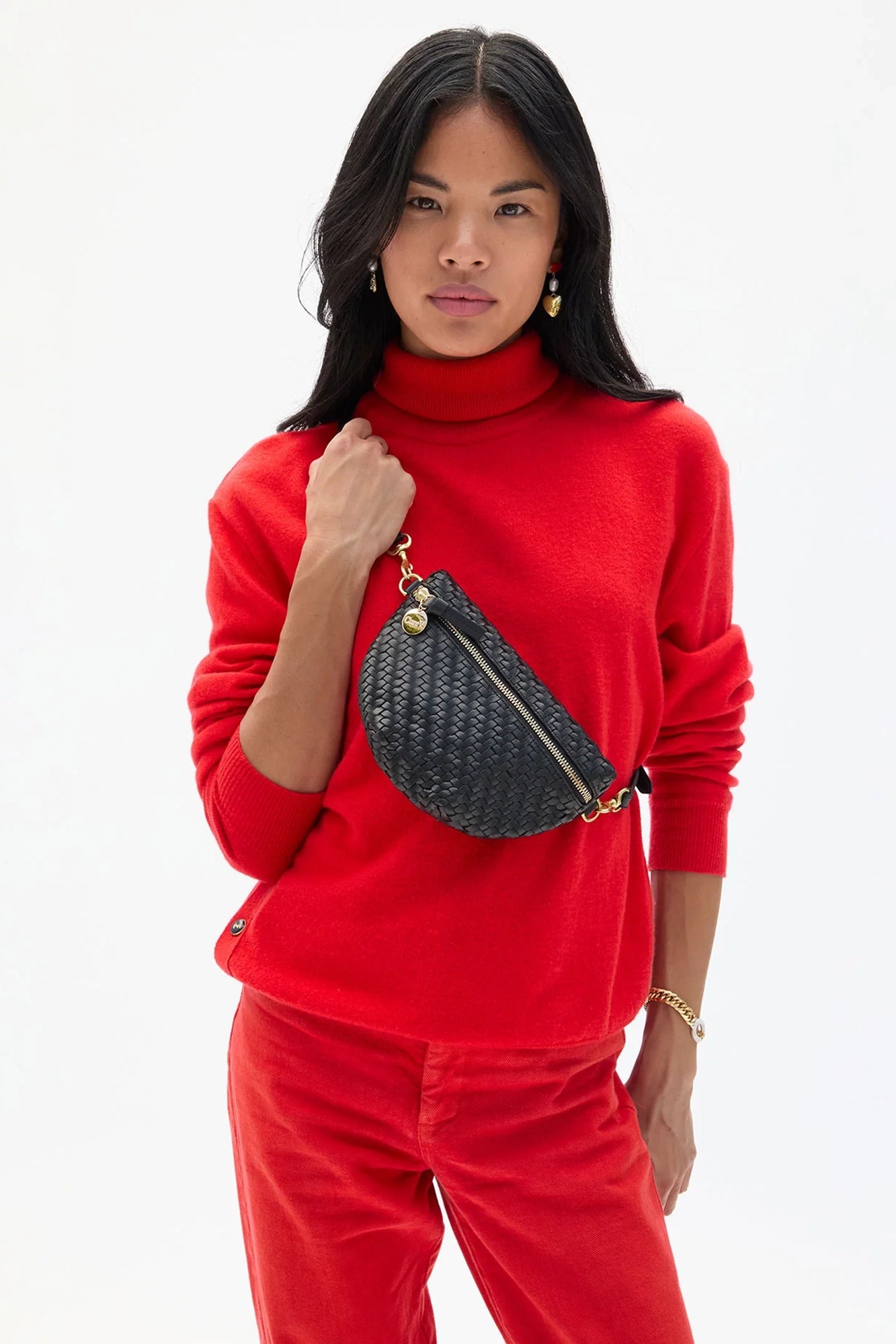 Petite Fanny Black Woven Zig-Zag