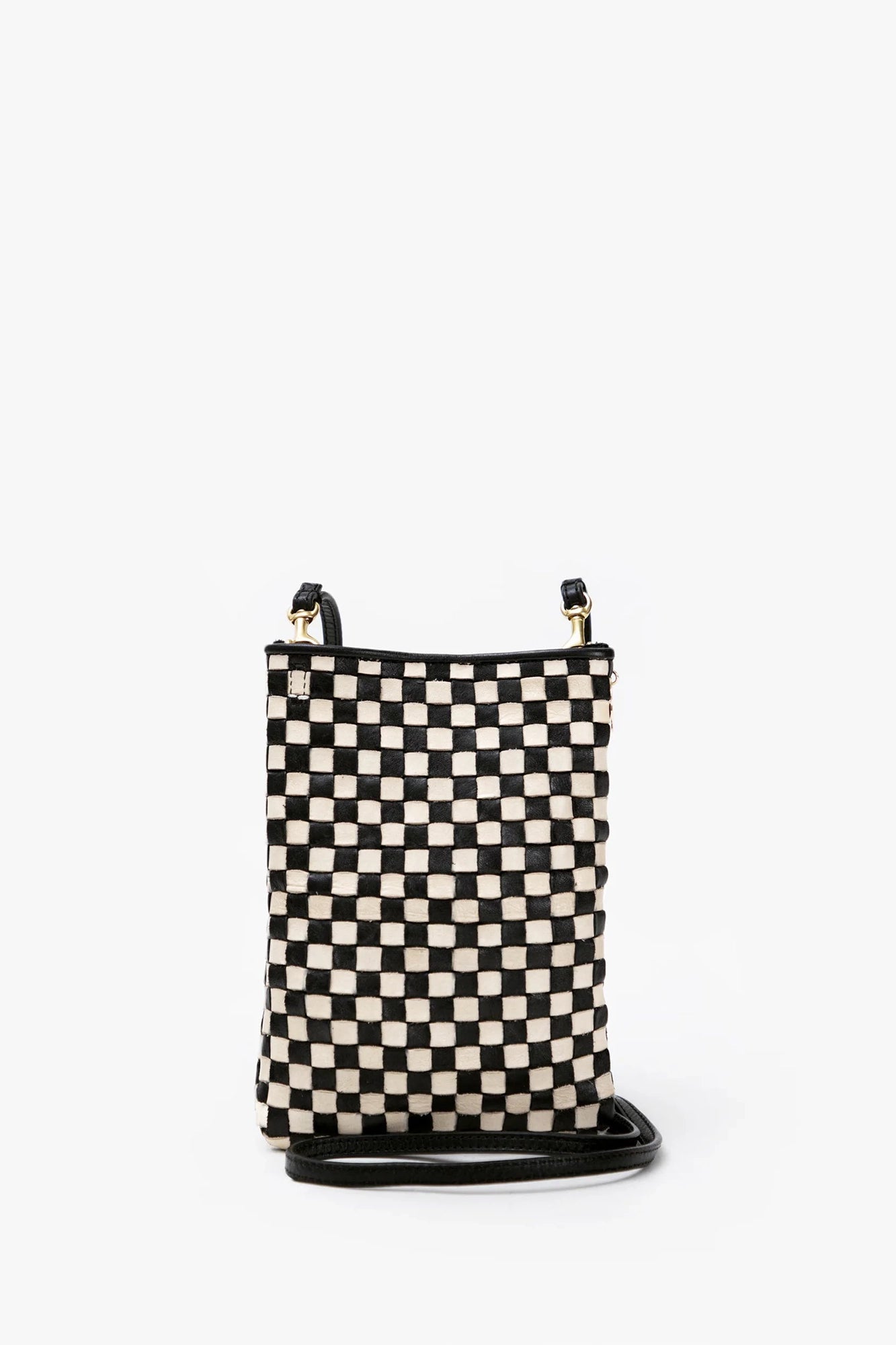 Poche Black & Cream Woven Checker