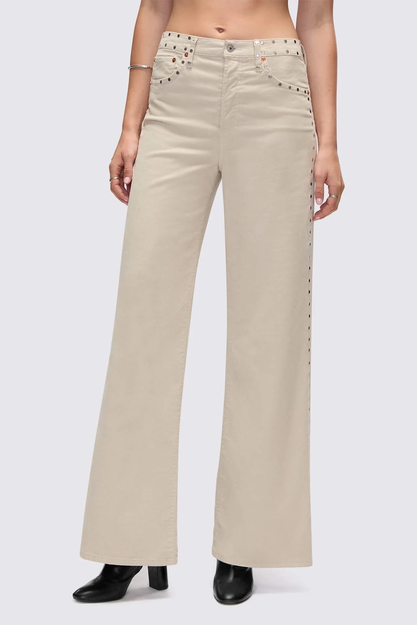Comfort Stretch Corduroy High Rise Wide Leg