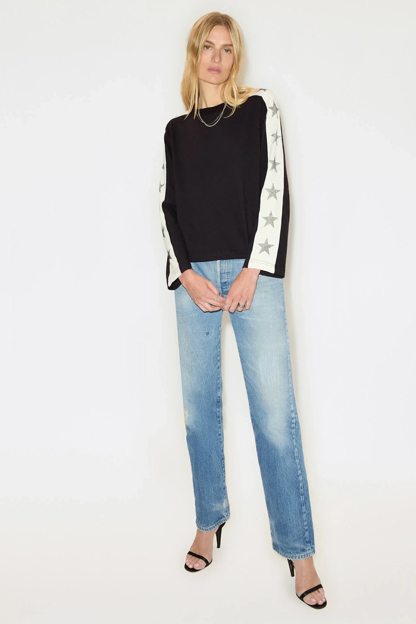 Star Contrast Longsleeve Jersey