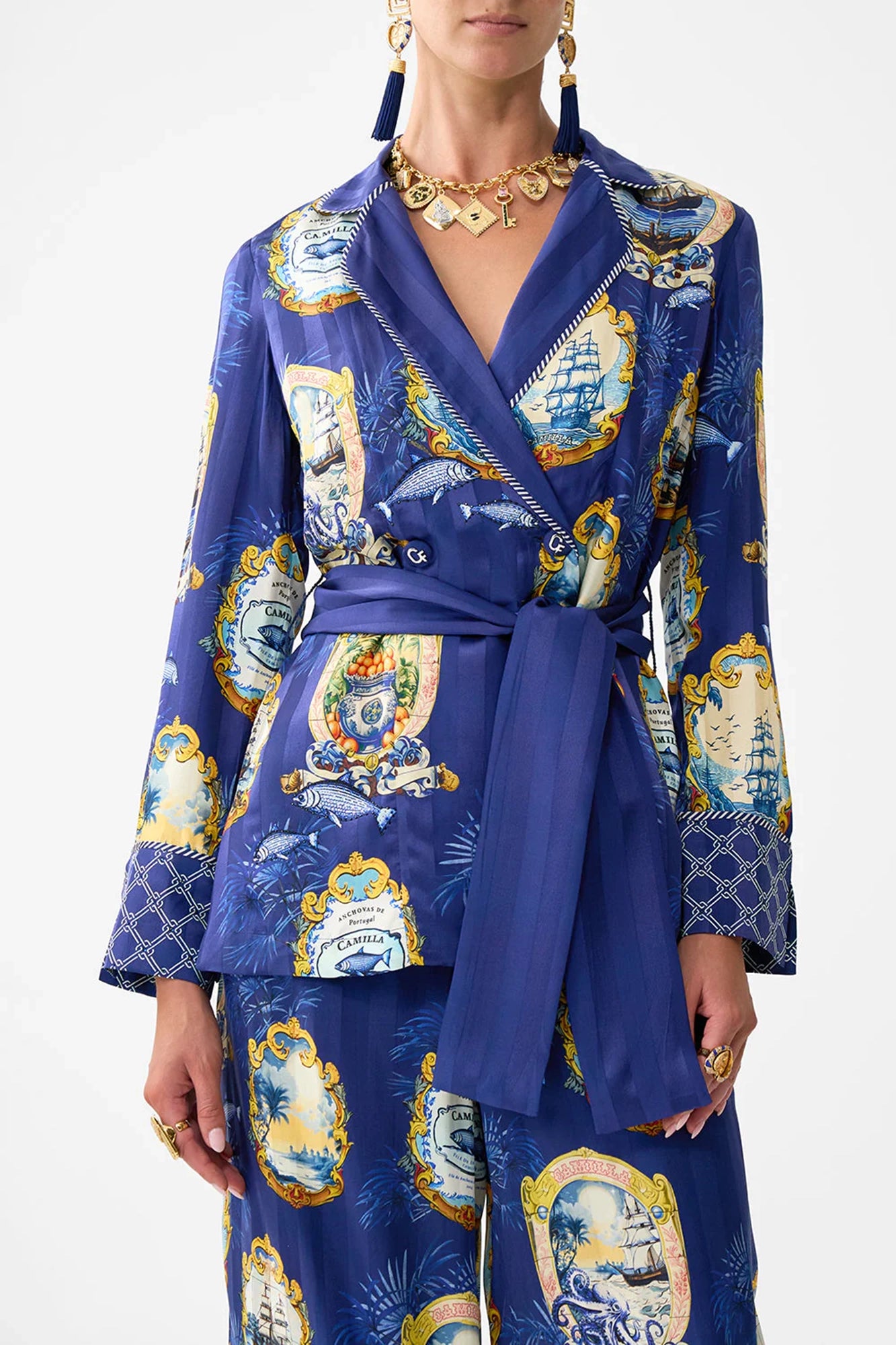 Relaxed Jacket With Split Cuffs Song Of Saint Anthony