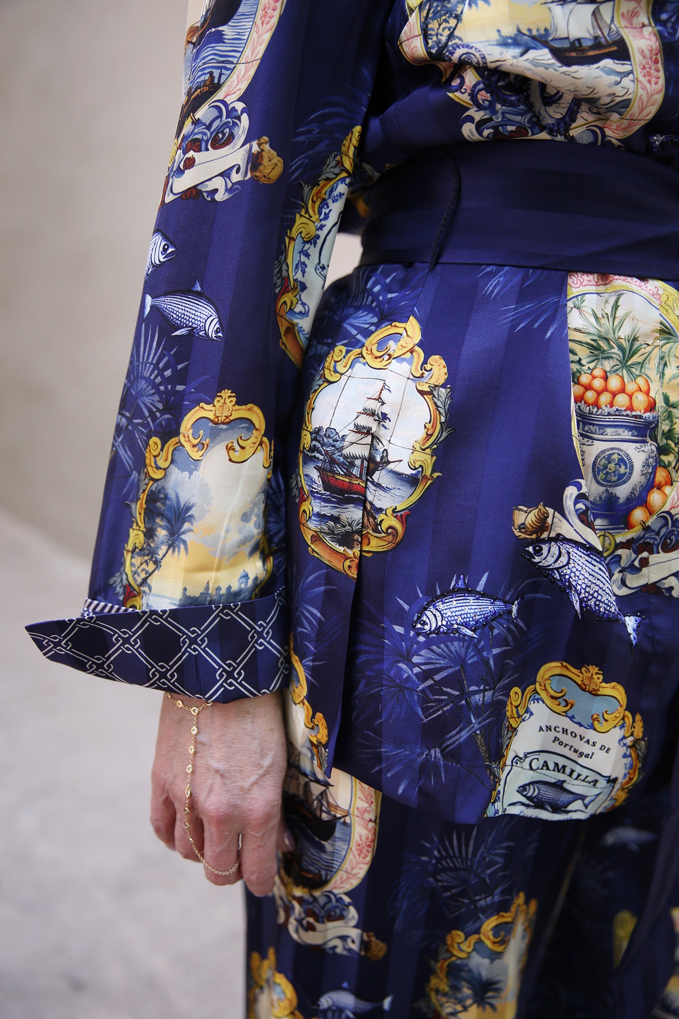 Relaxed Jacket With Split Cuffs Song Of Saint Anthony