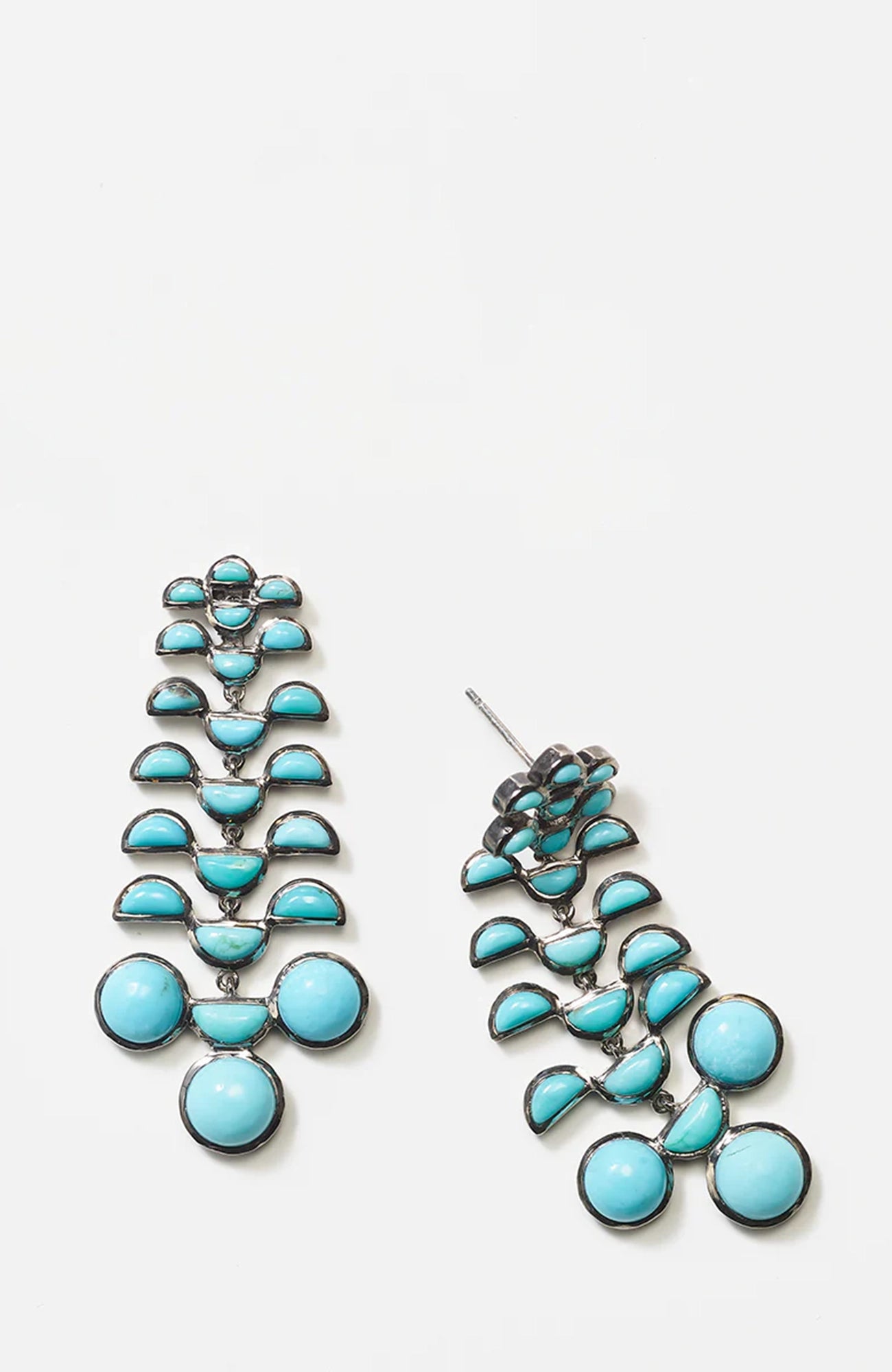 Reptile Girandole Earrings Turquoise