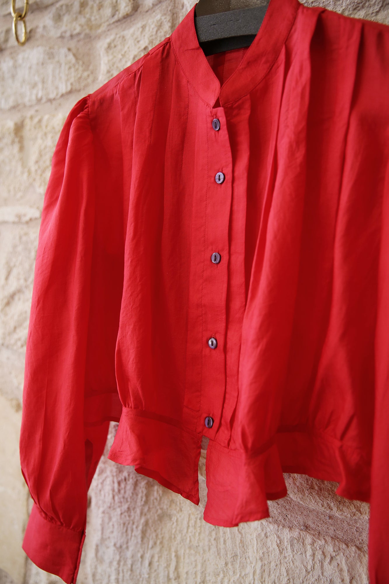 Ryland Scarlet Silk Shirt